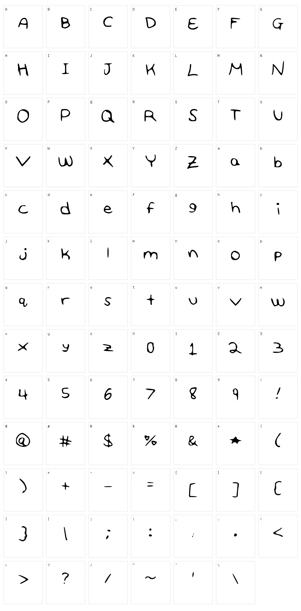 100 Love Character Set