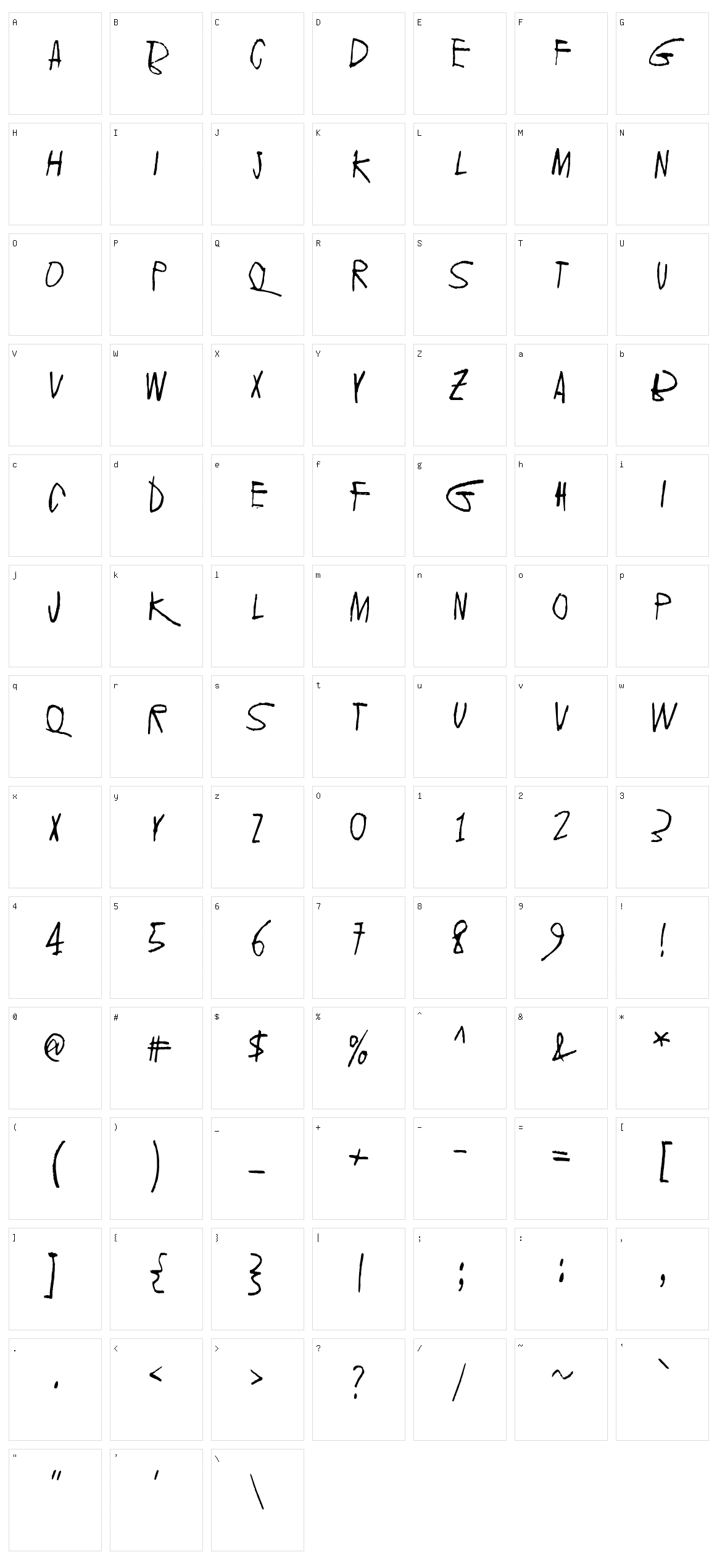 2016 Bugs Character Set