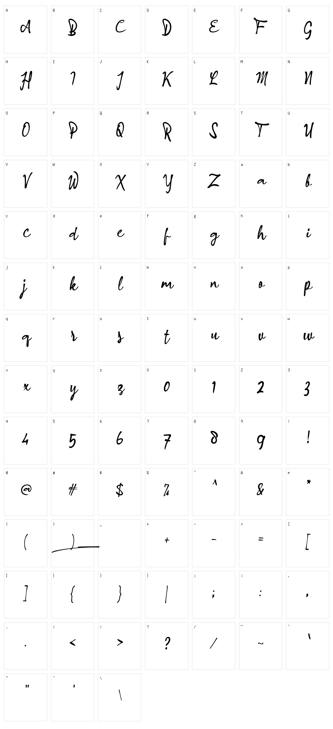 A Angkanya Sebelas Character Set