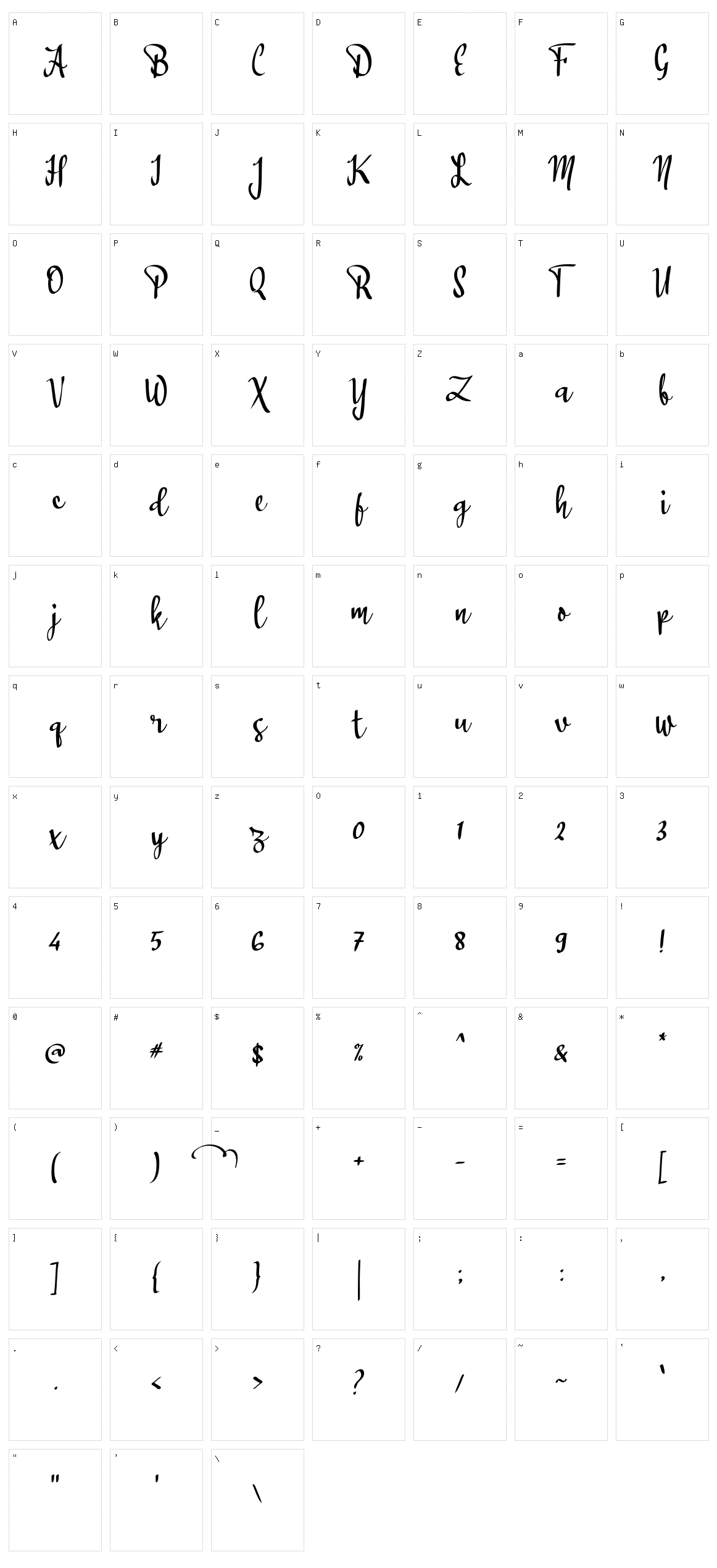 A Awanipun Character Set