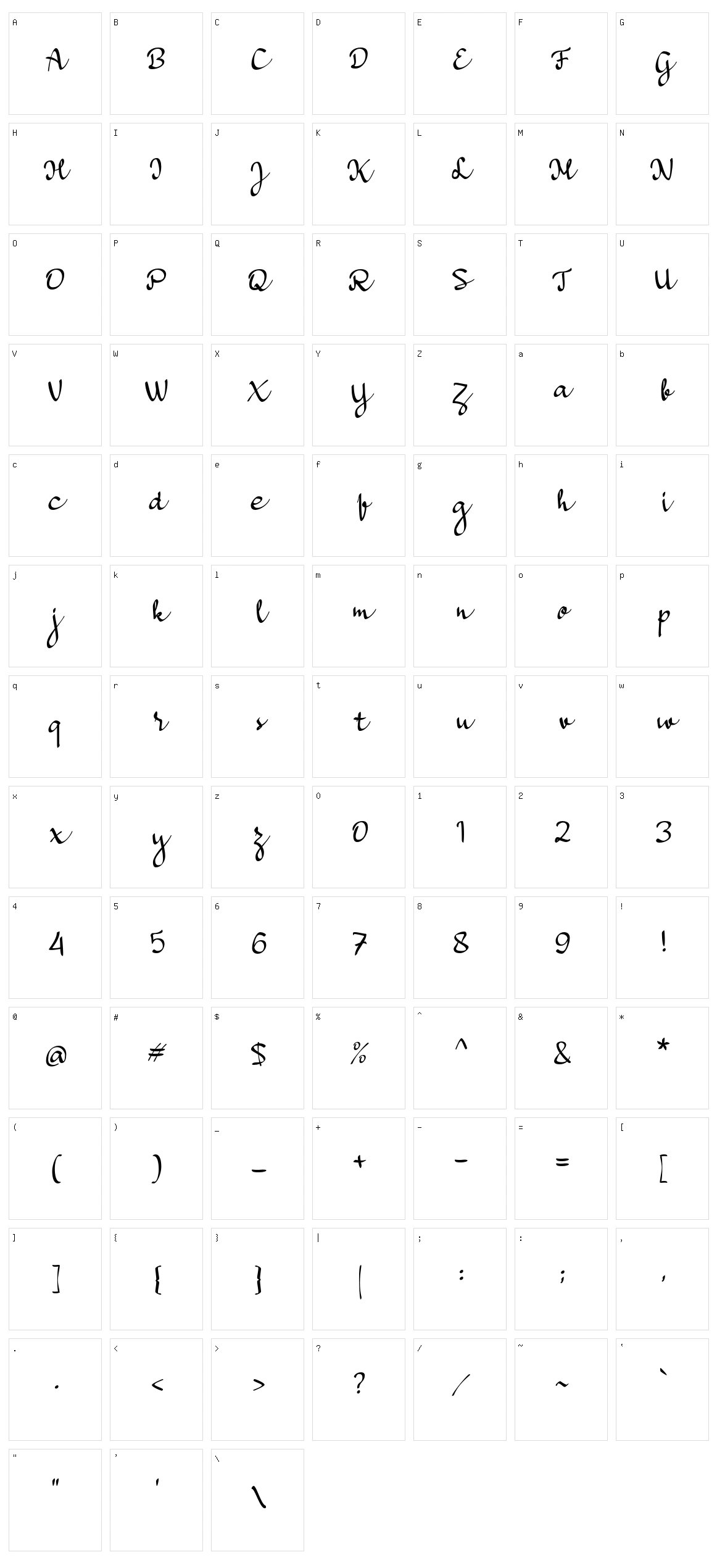 a Bators Growth Character Set