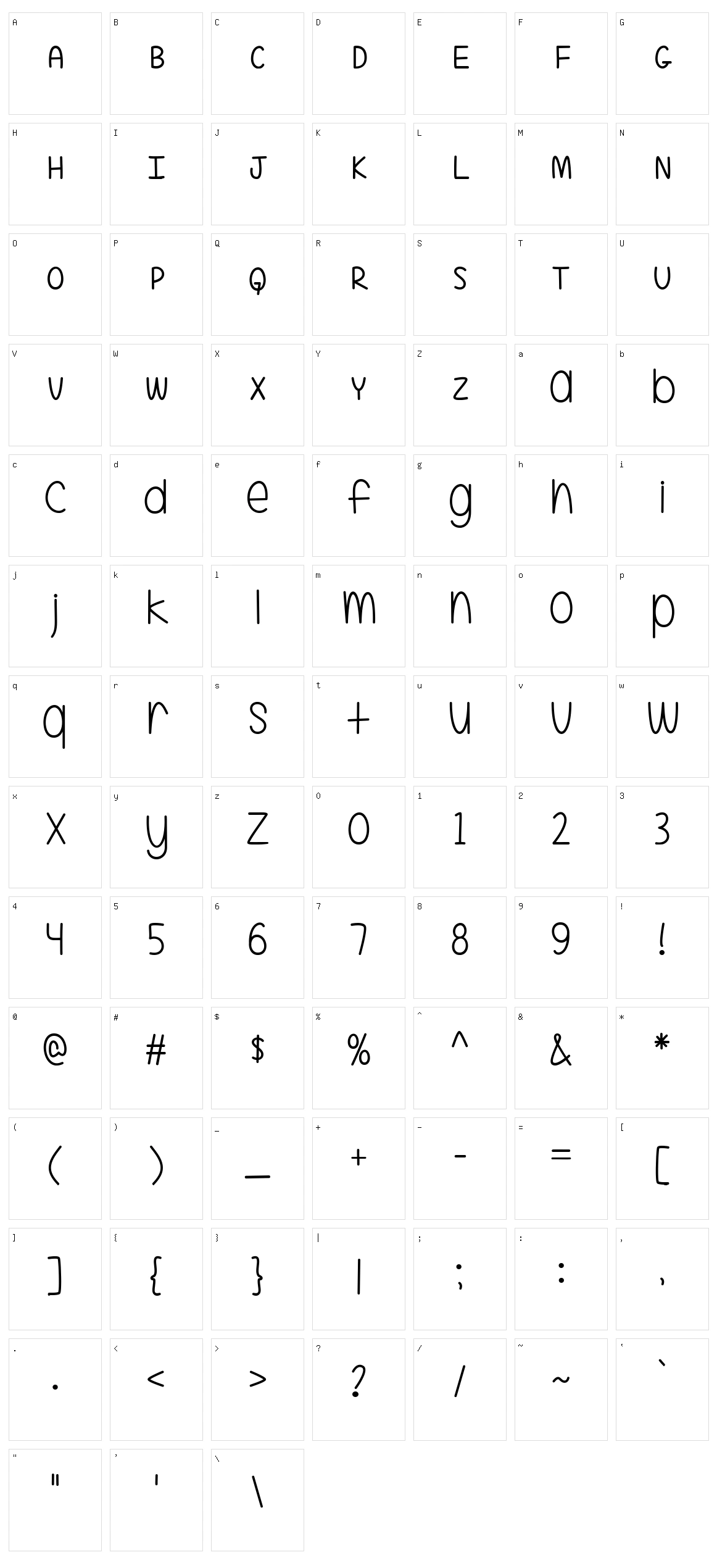 A Little Mixed Up Character Set