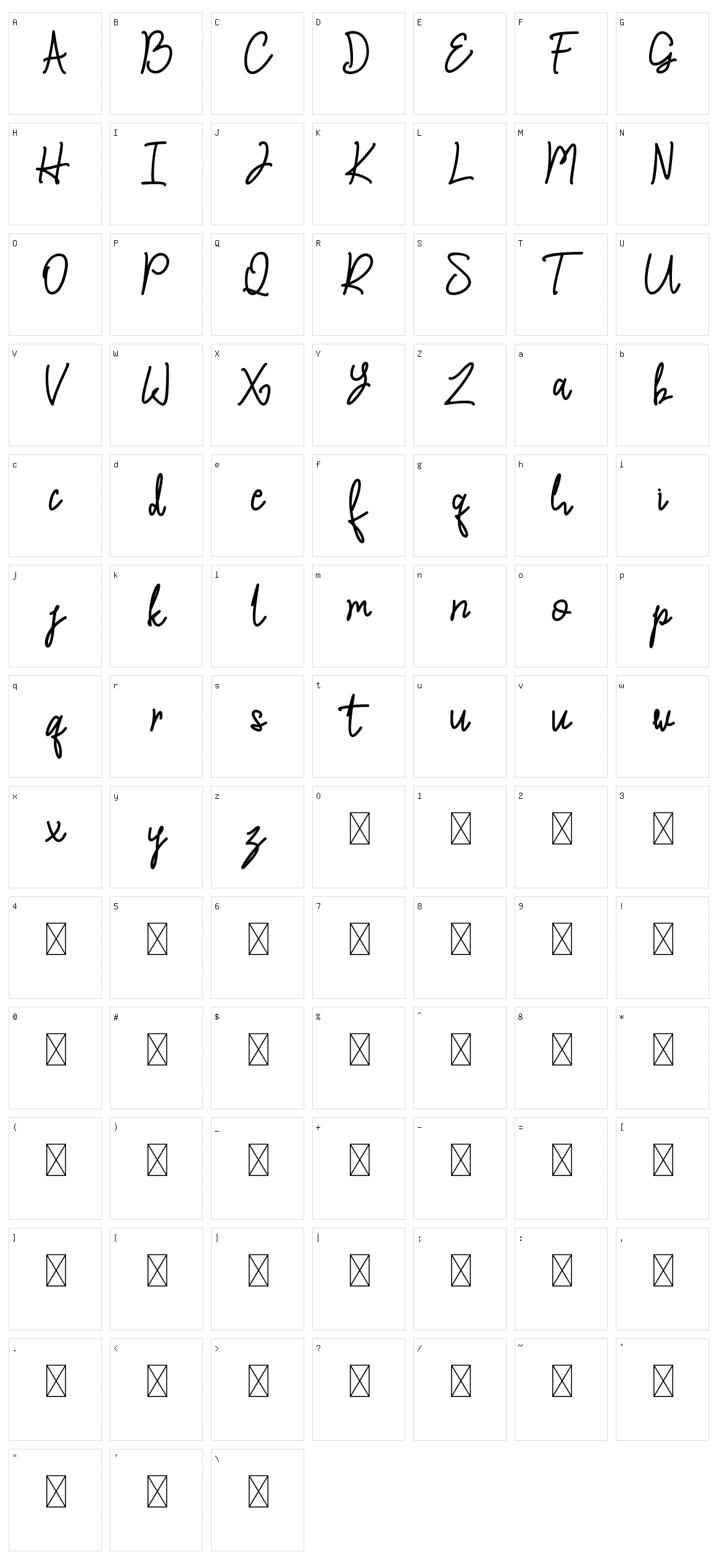 A Question Character Set