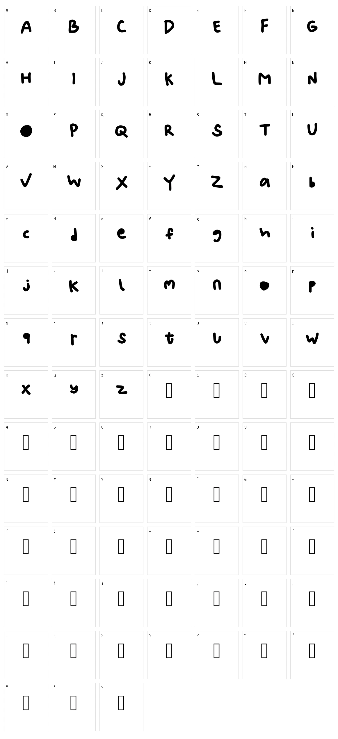 Abc Character Set
