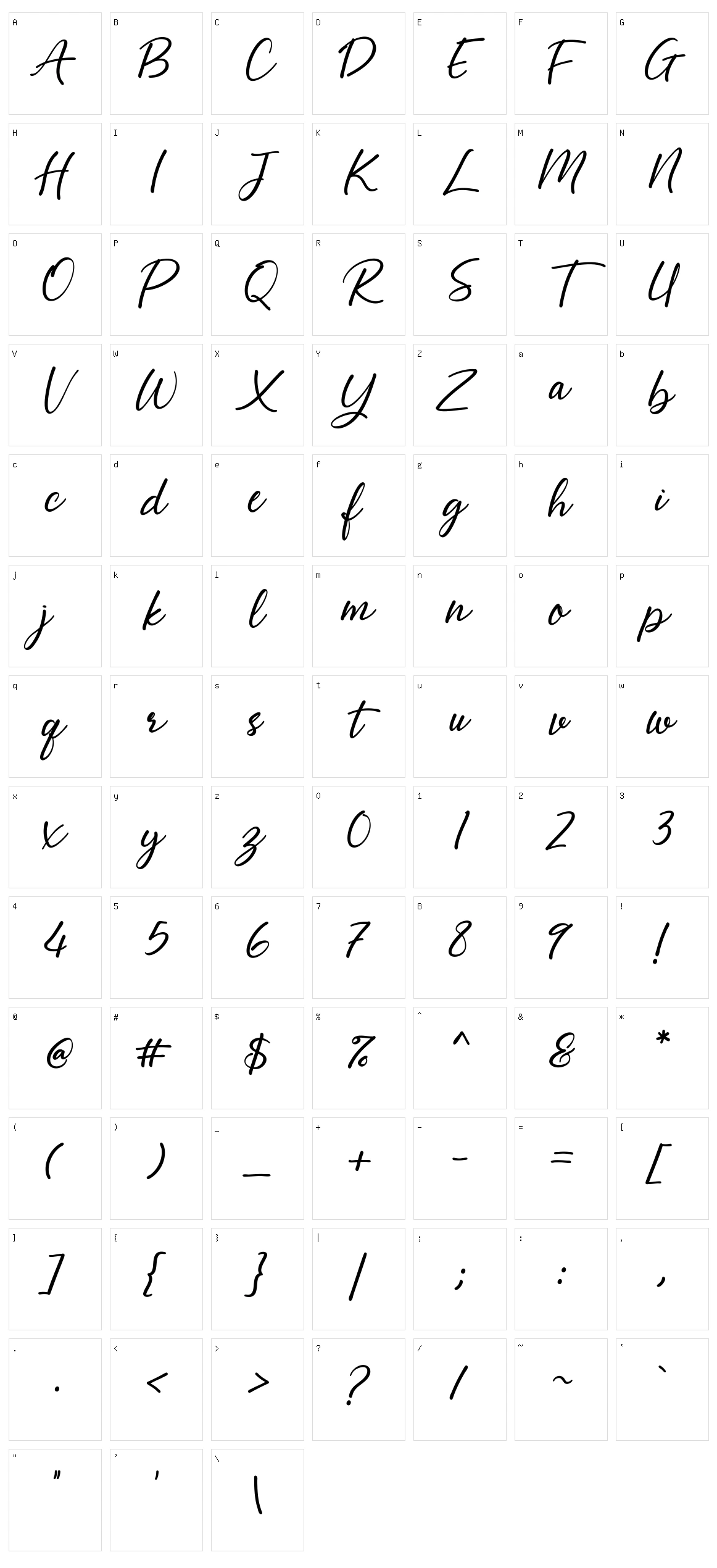 Abellaice Character Set