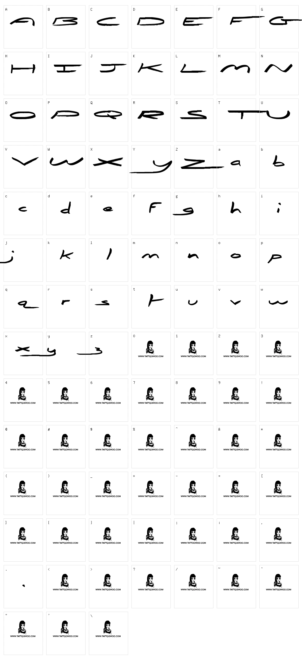 Abrahams Wish Character Set