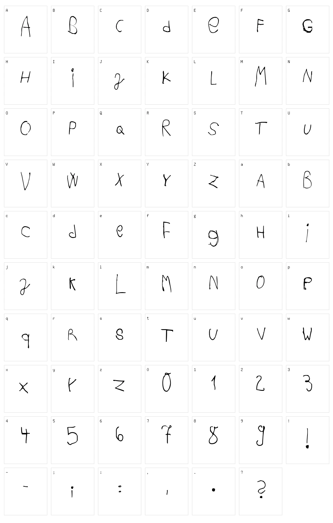 Acki Preschool Character Set