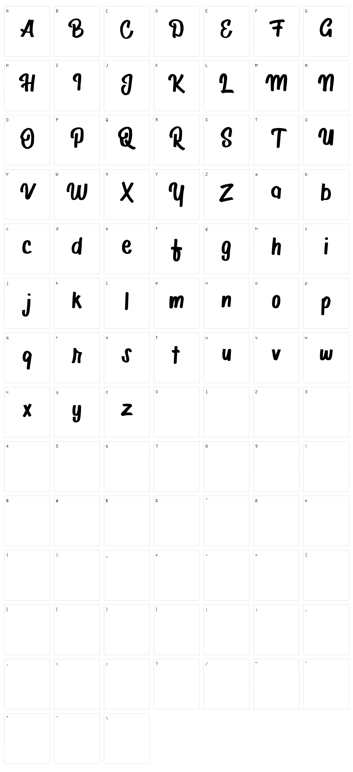 Adirolies Character Set