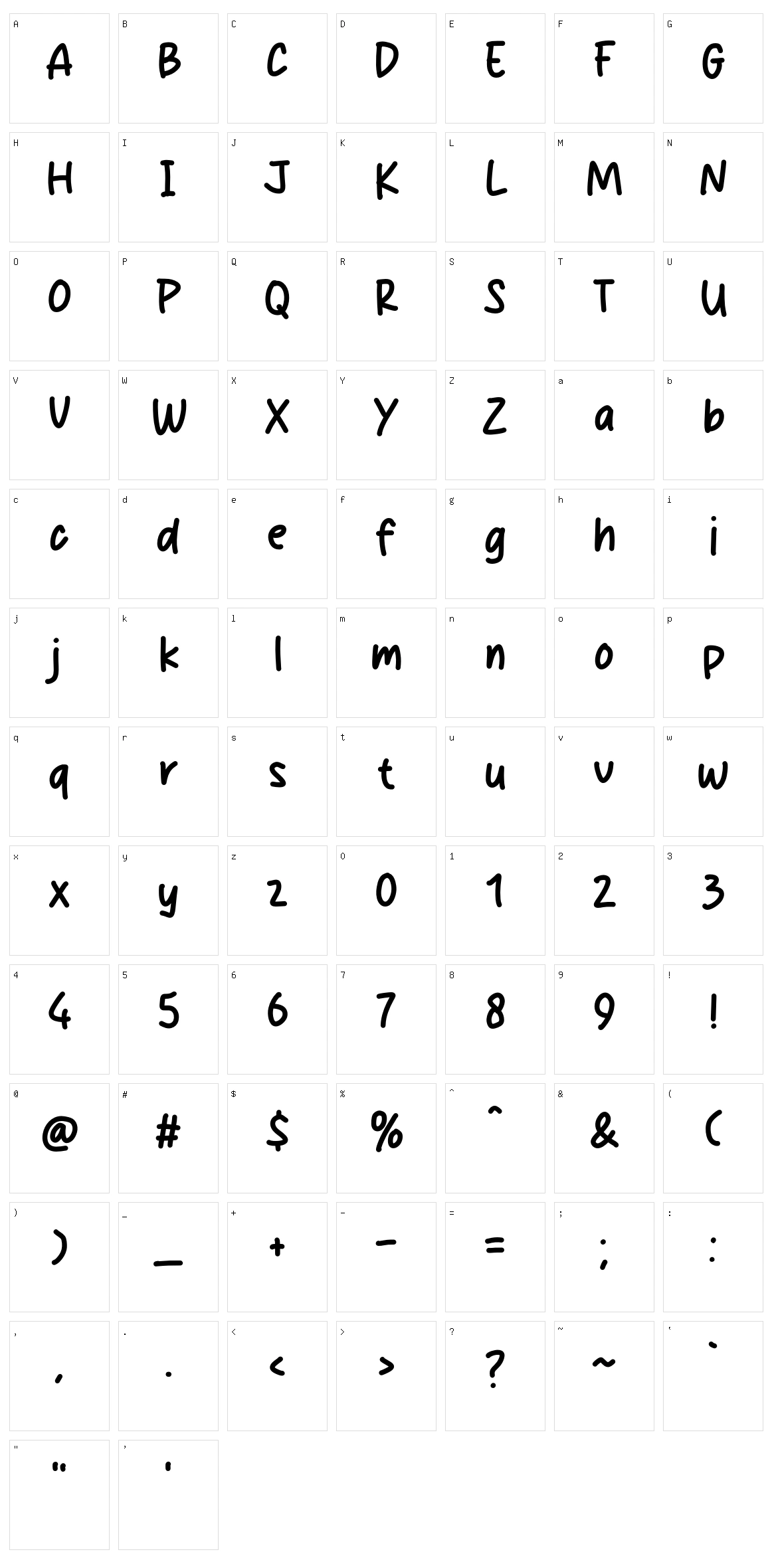 Adorable Mumble Character Set