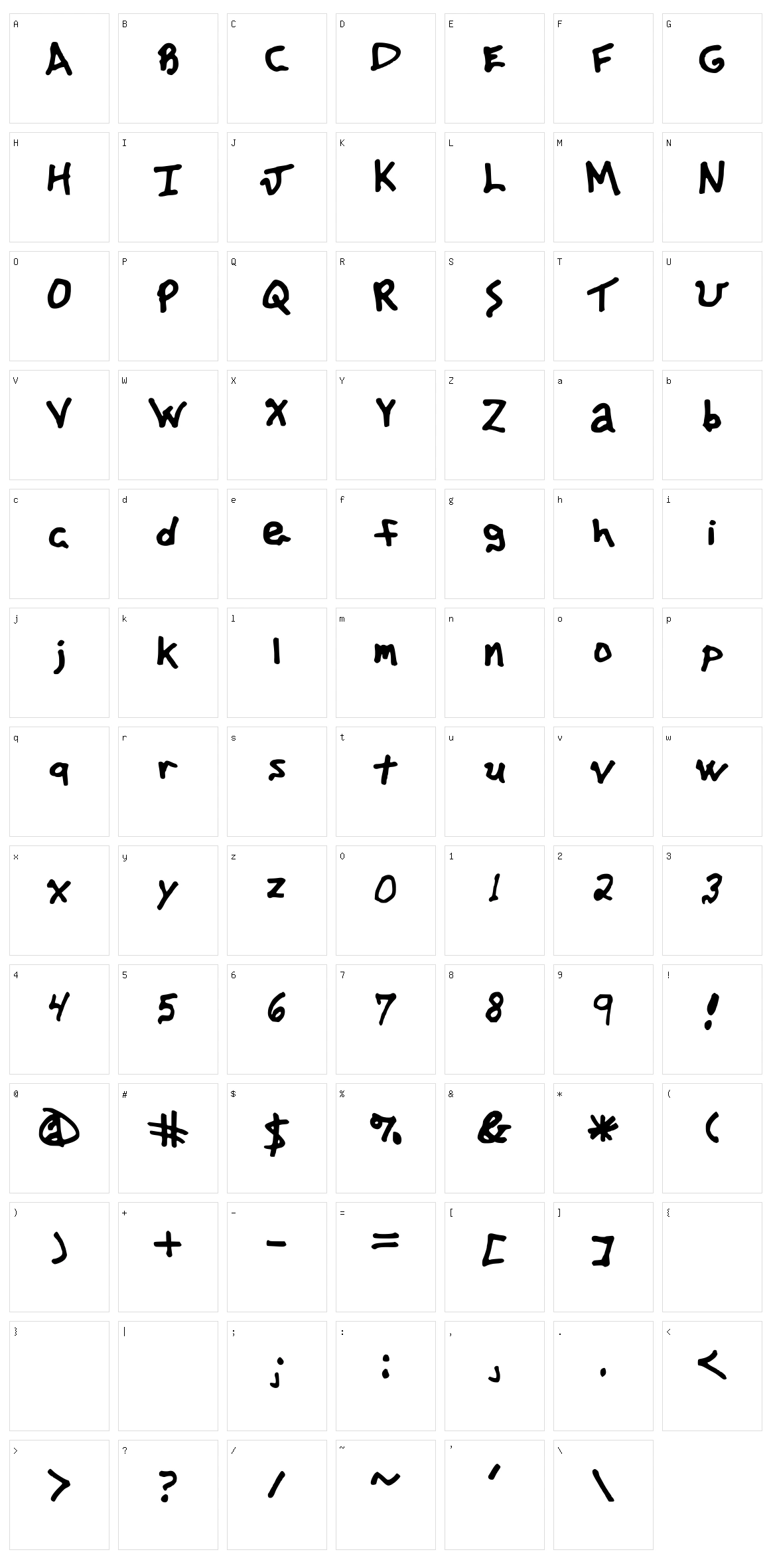 Advertisingphilfont Character Set