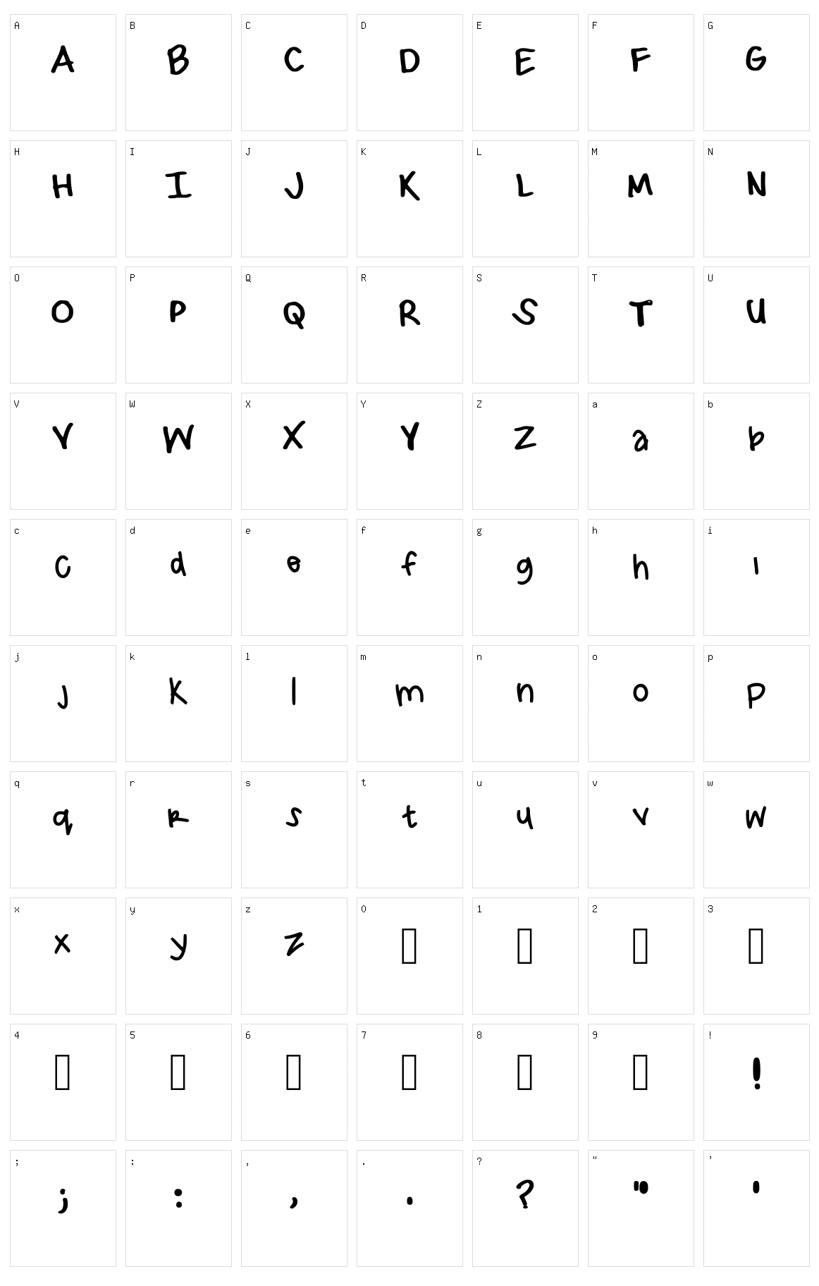 Aeiou Character Set