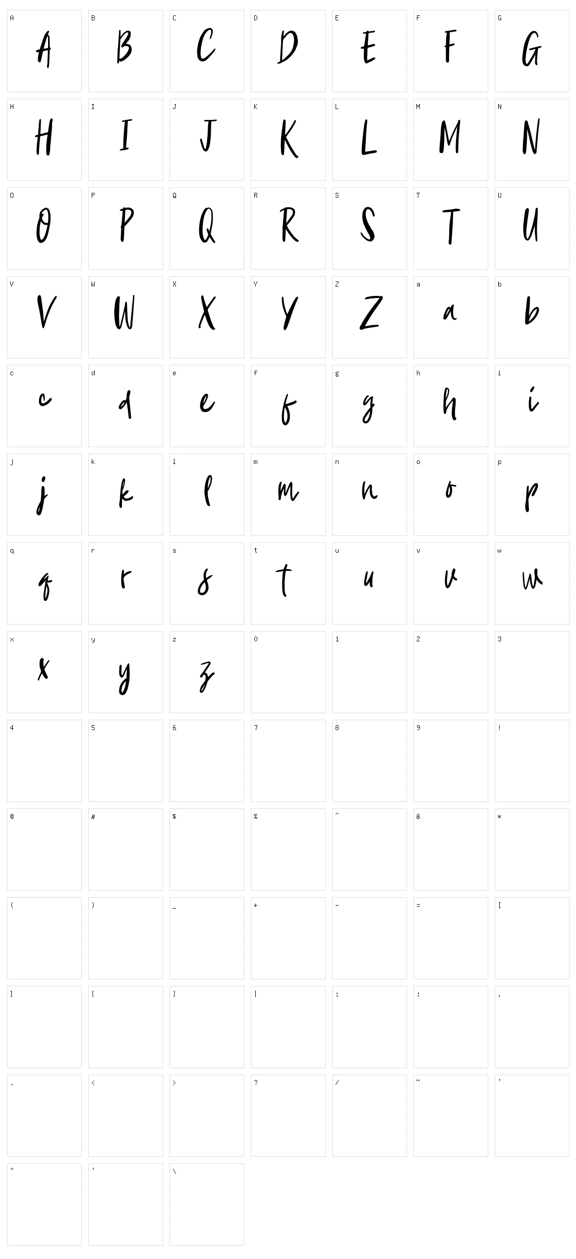 Aescudos Character Set