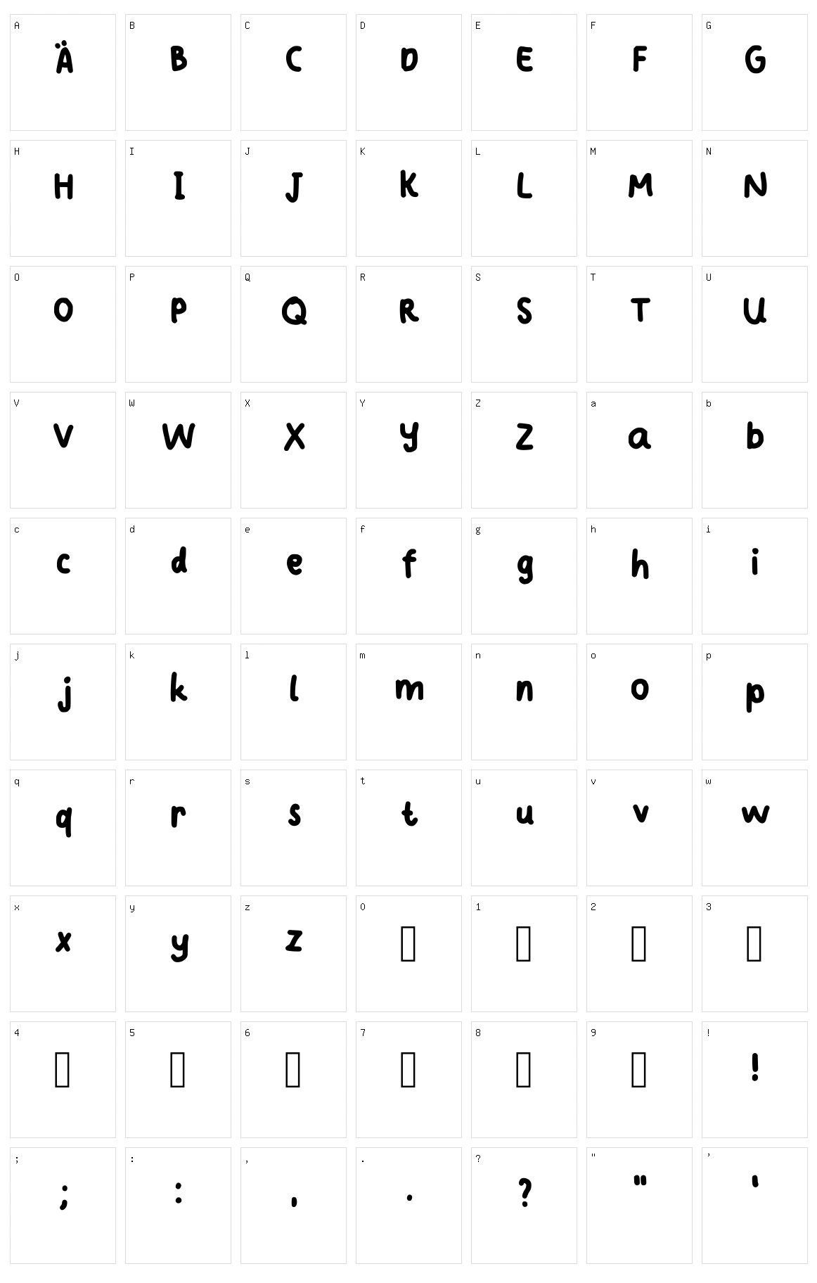 Aesthetric Character Set