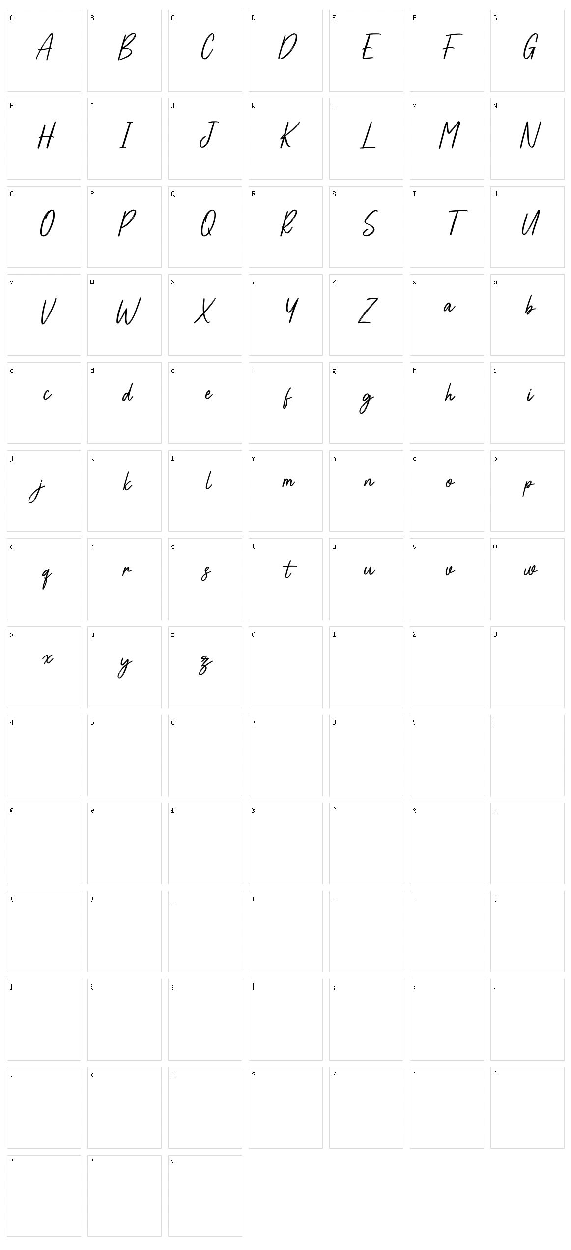 Affinities Character Set