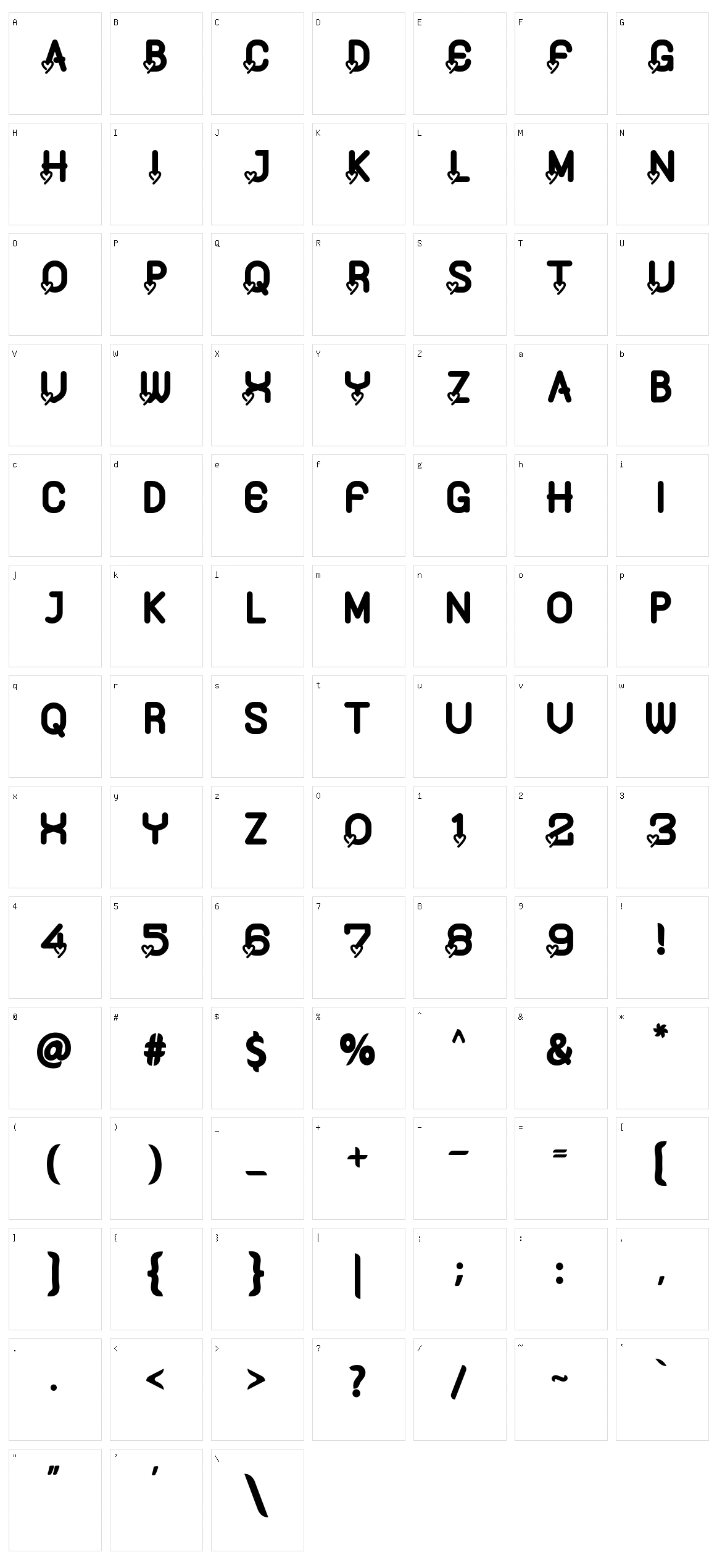 Finding Love Character Set