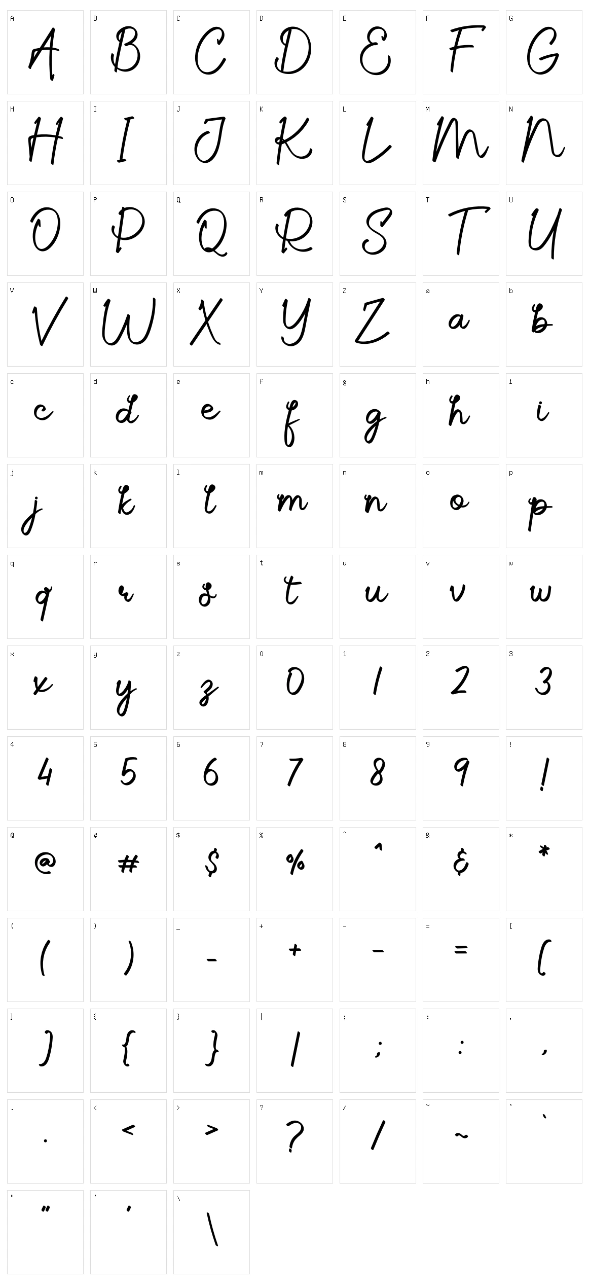 Agatha Salting Character Set