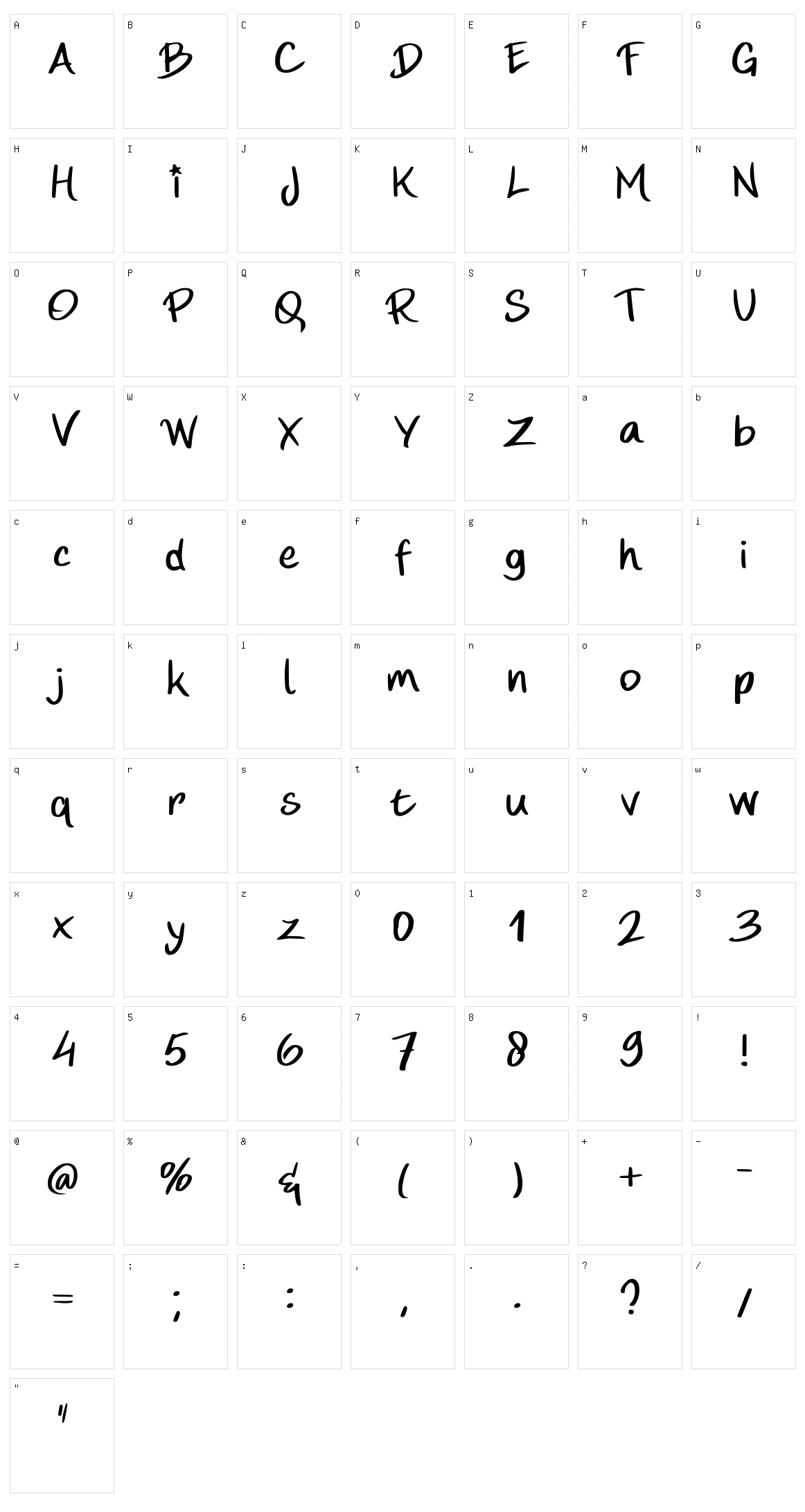 Ahai Character Set