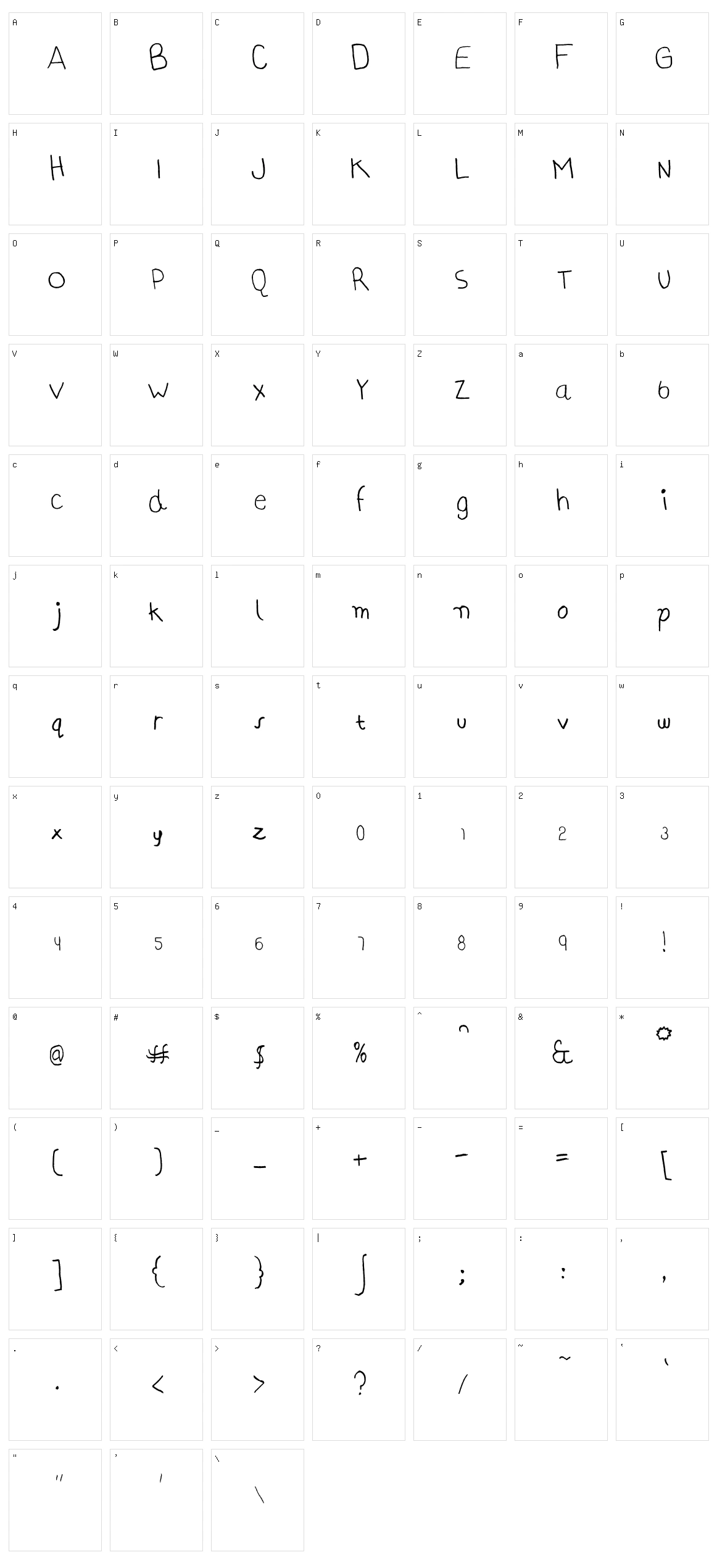 AI kelso HW Character Set
