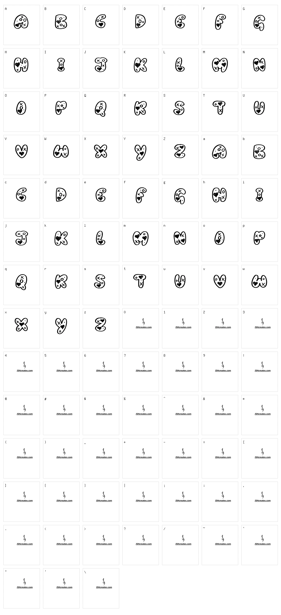 Marry Me Character Set