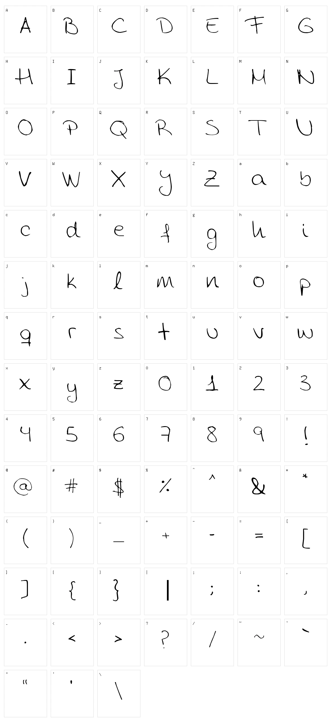 Aida Scrap Rounded Character Set