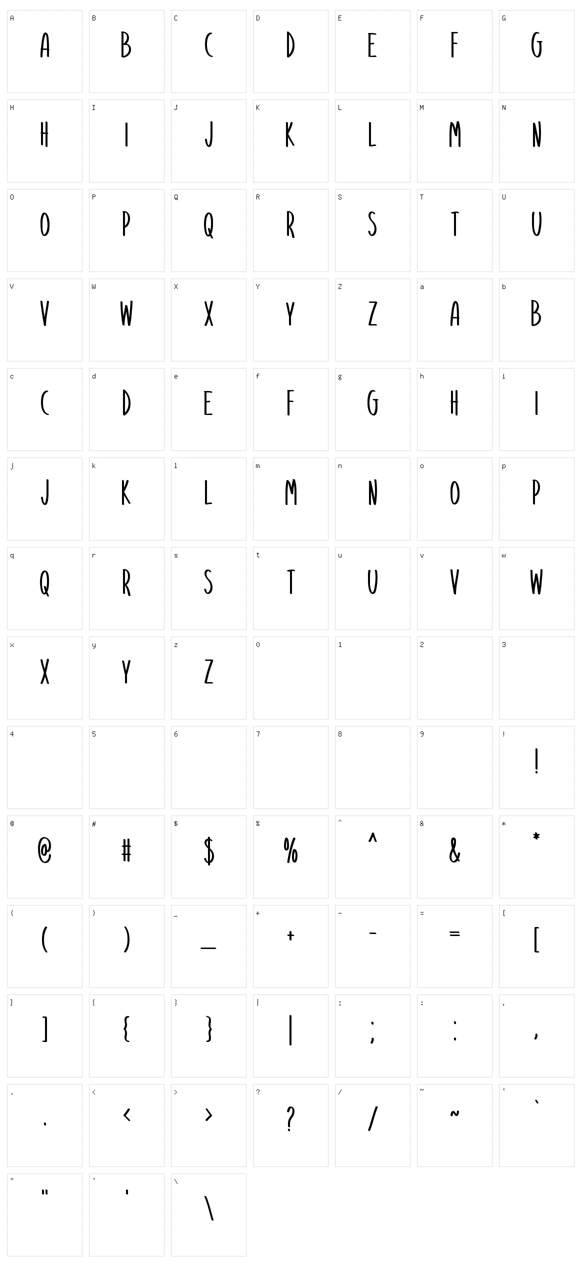 Aim High Character Set