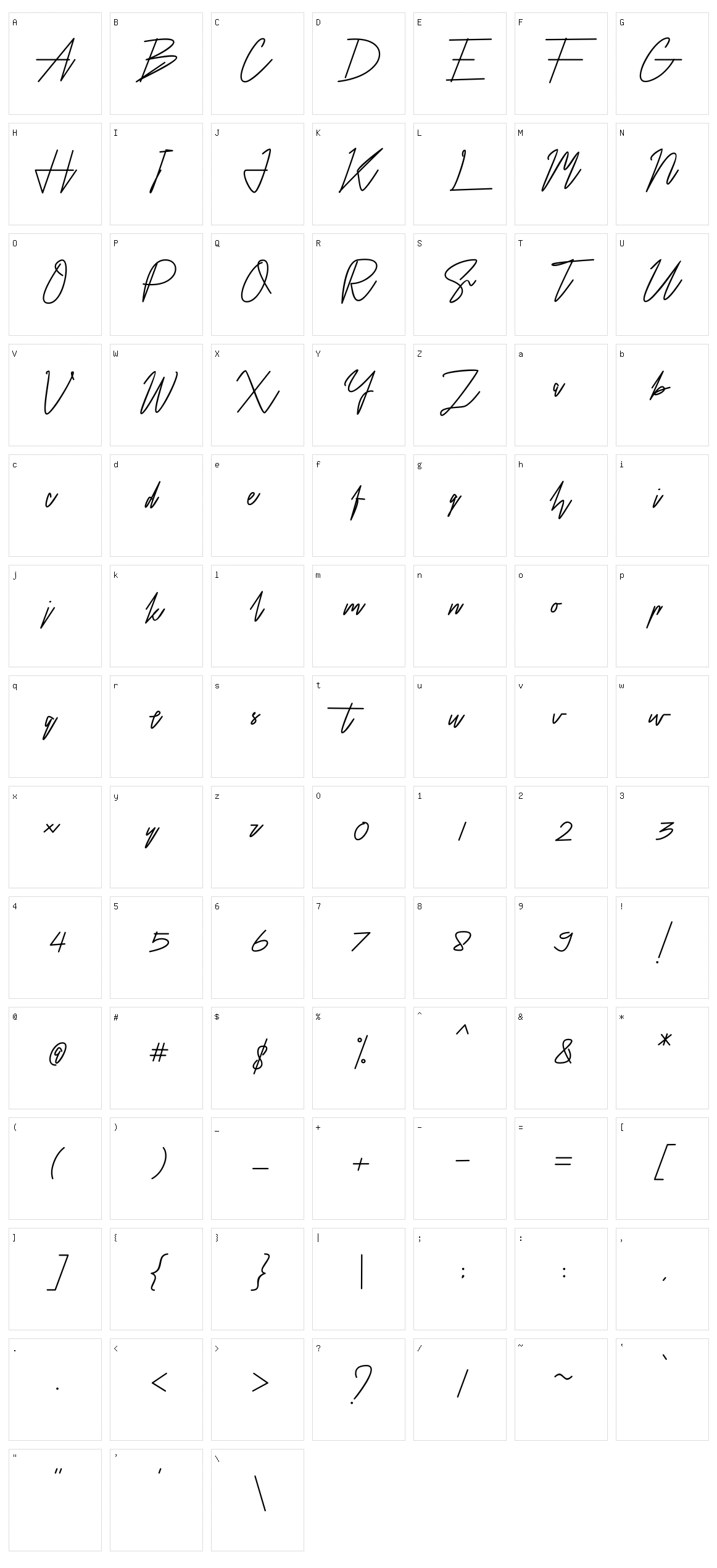 Airin Character Set