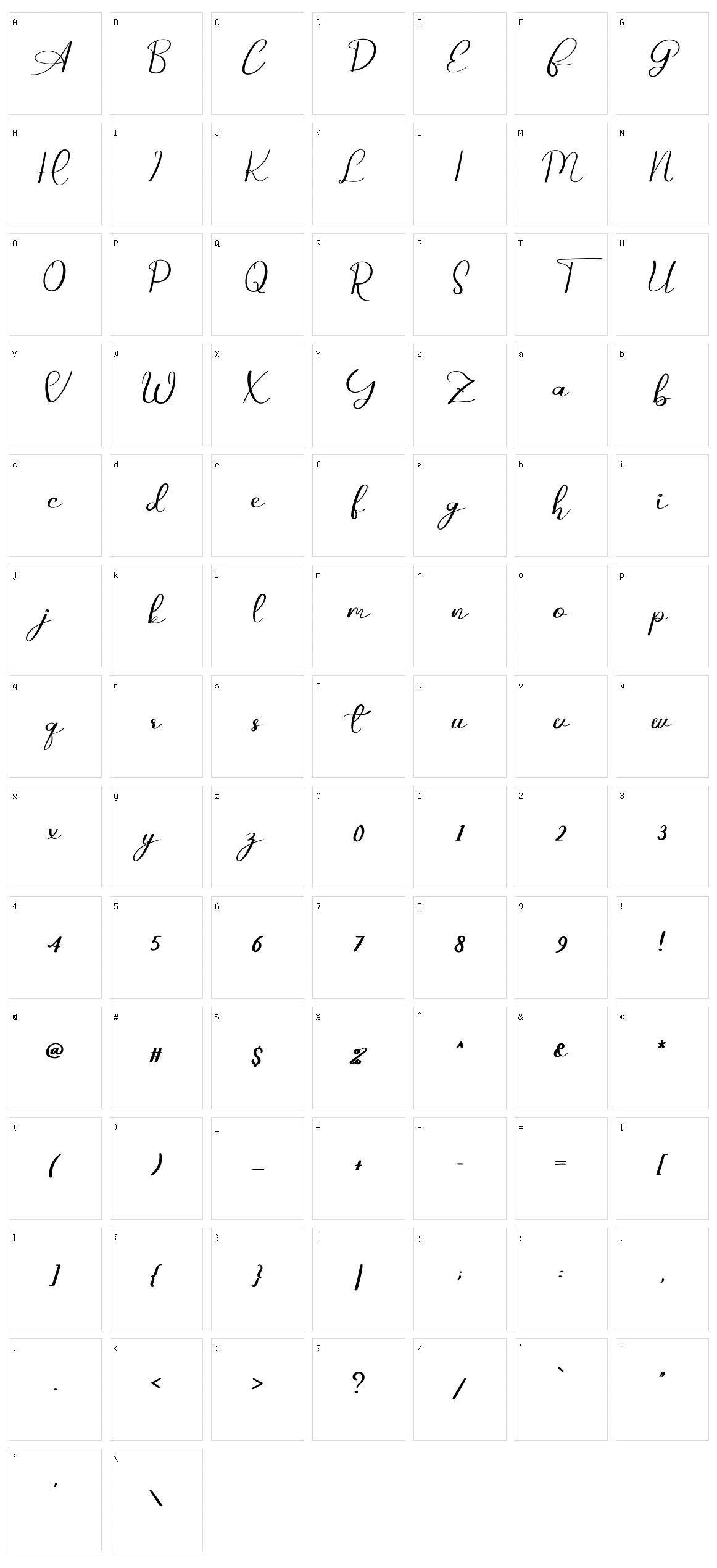 Ajinomote Character Set