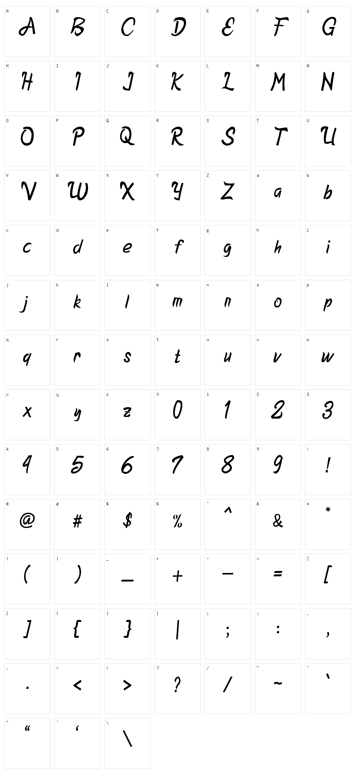 Alabastha Character Set