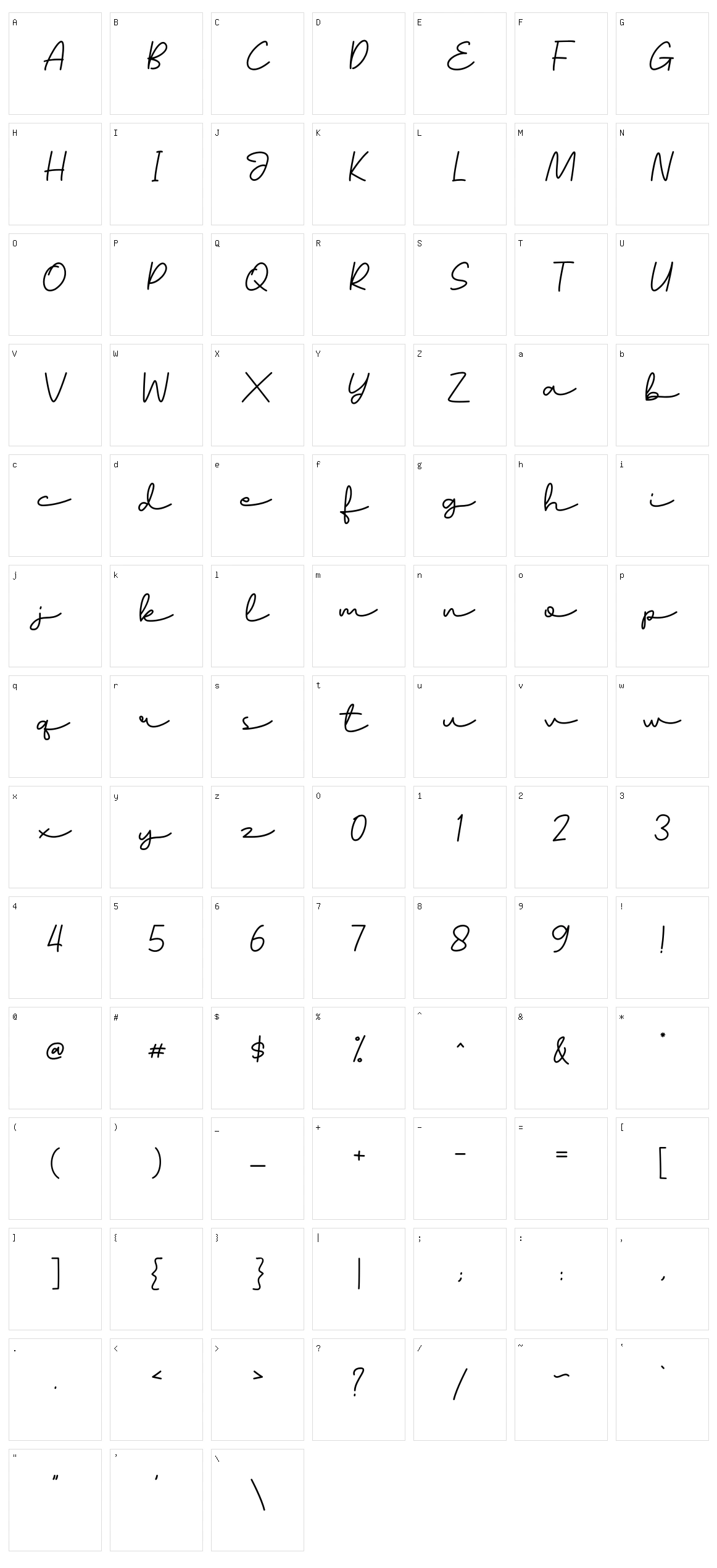 Alagambe Character Set