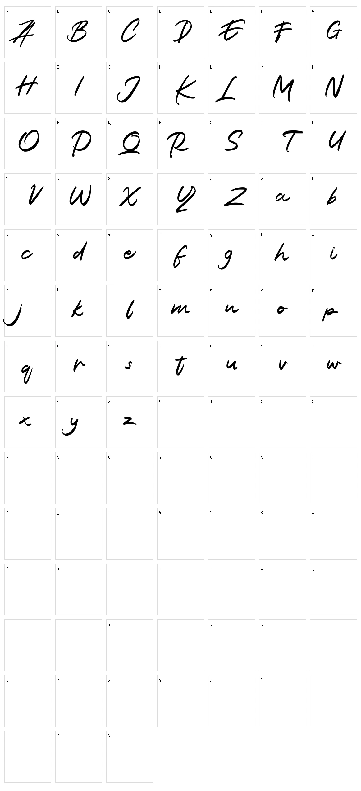 Alantis Character Set