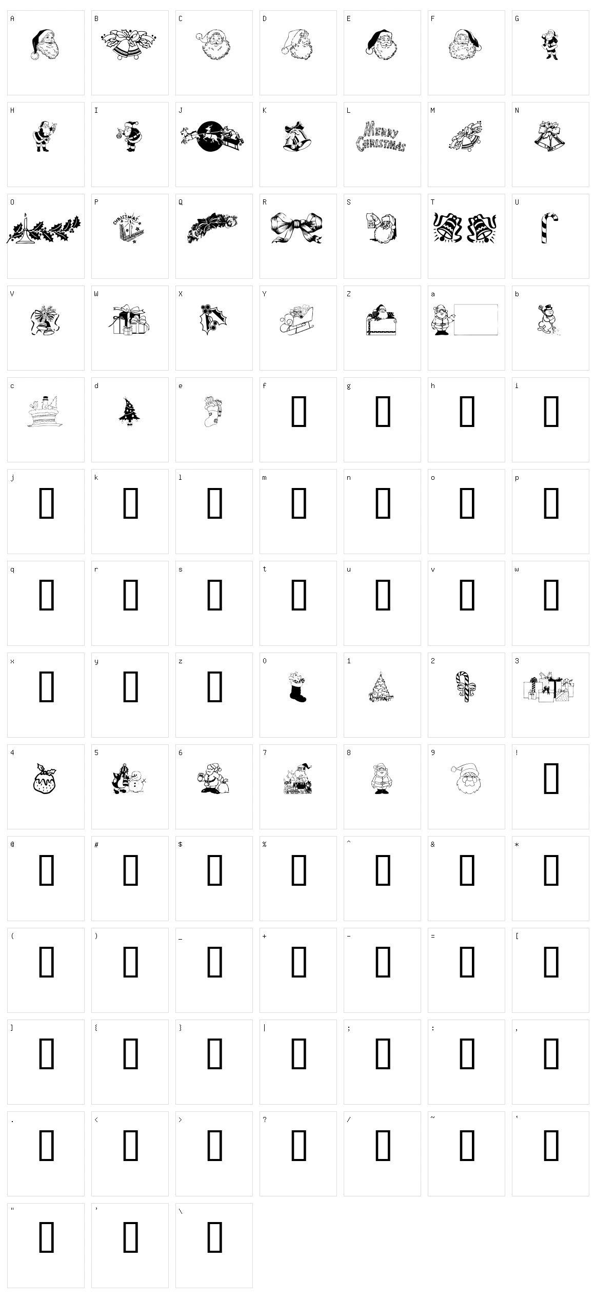 Xmas Clipart Character Set