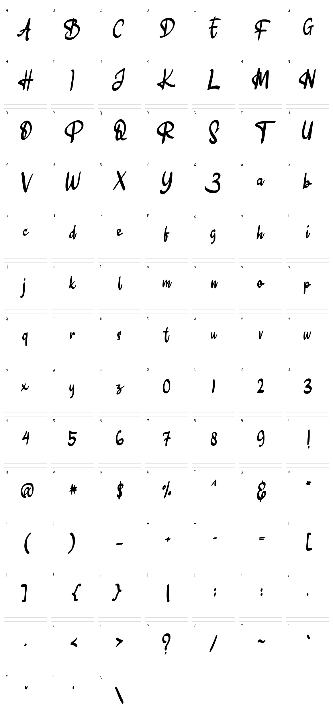 Alexa Character Set