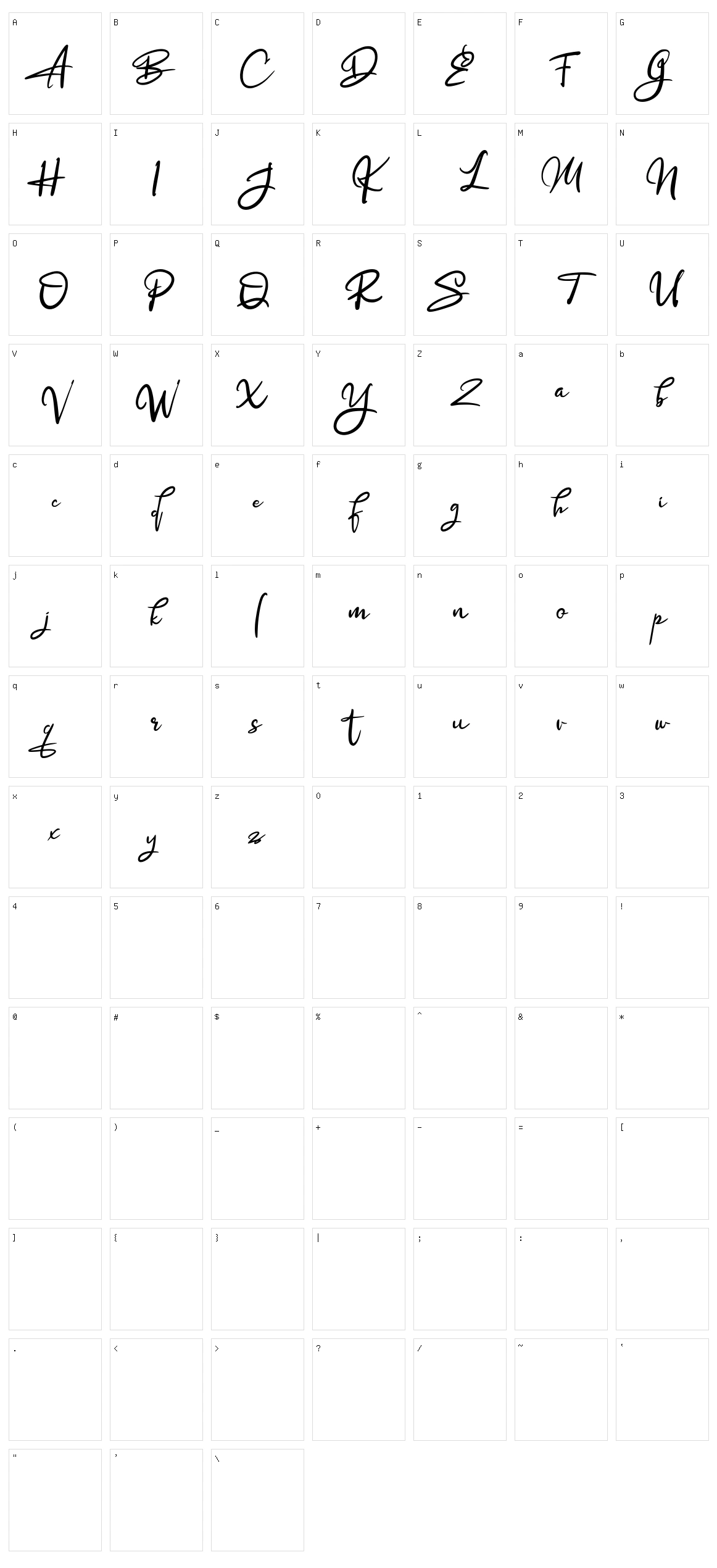 Algorty Character Set