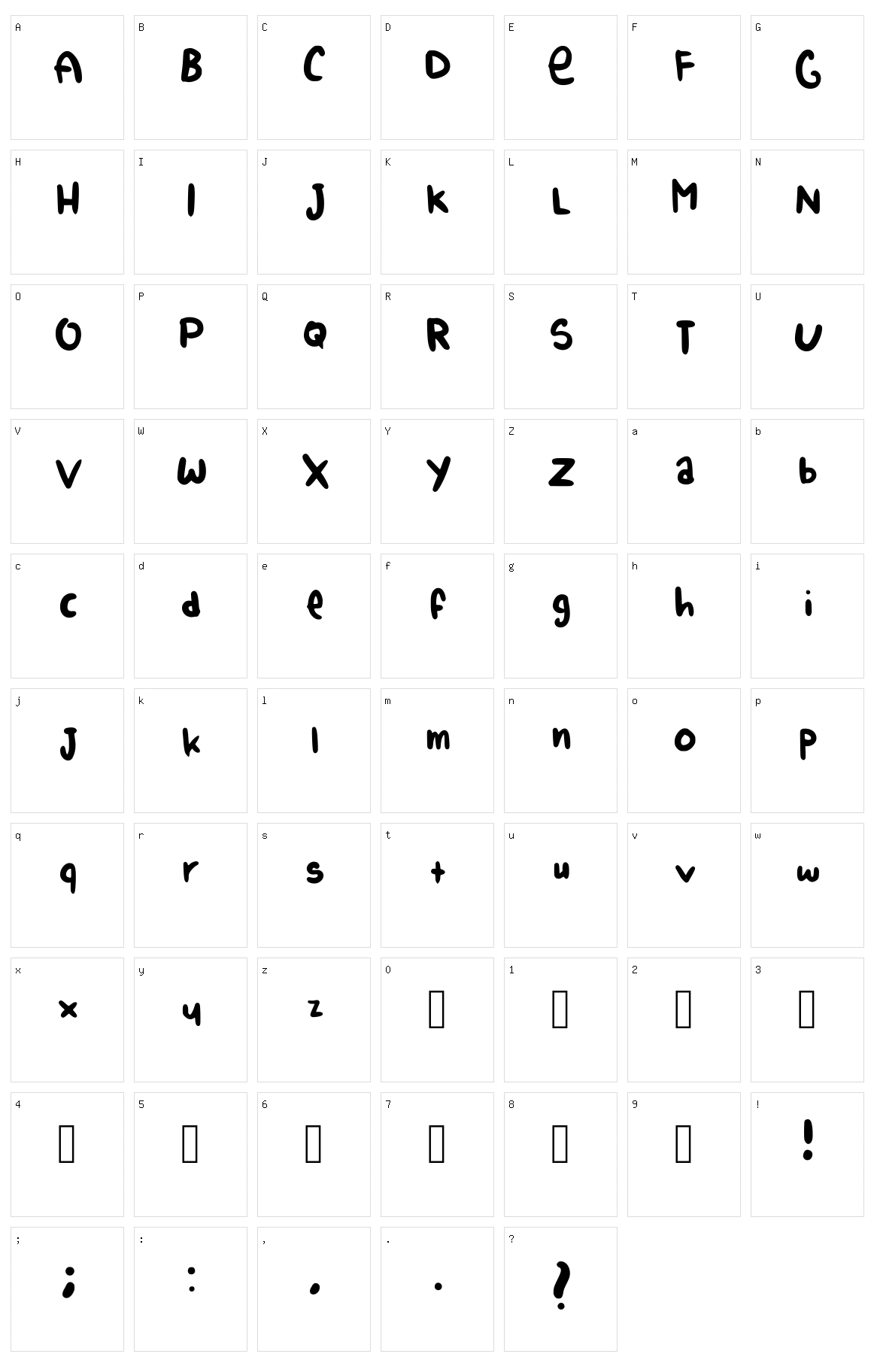 Alice Calligraphic Character Set