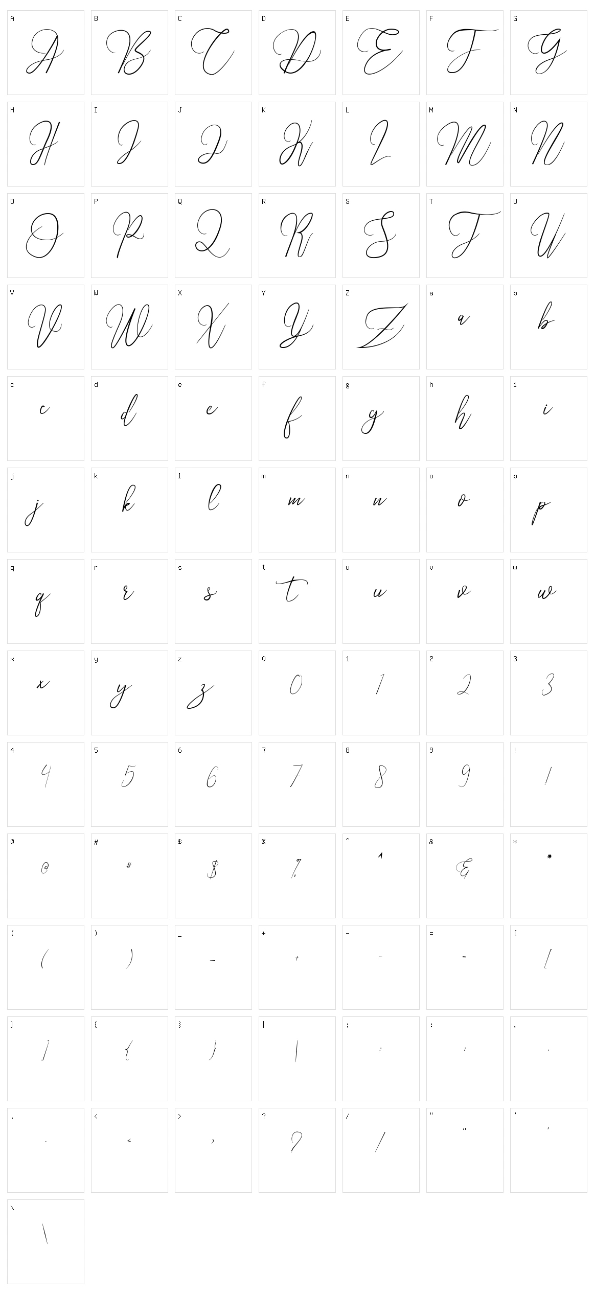 Alifiyah Character Set