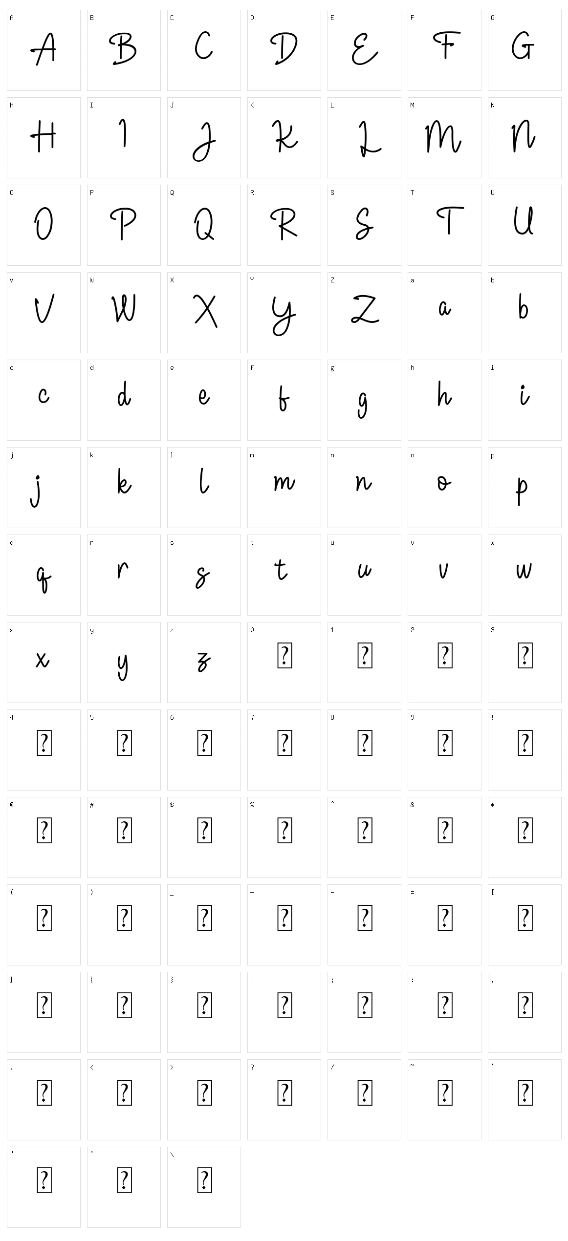 Allanis Character Set