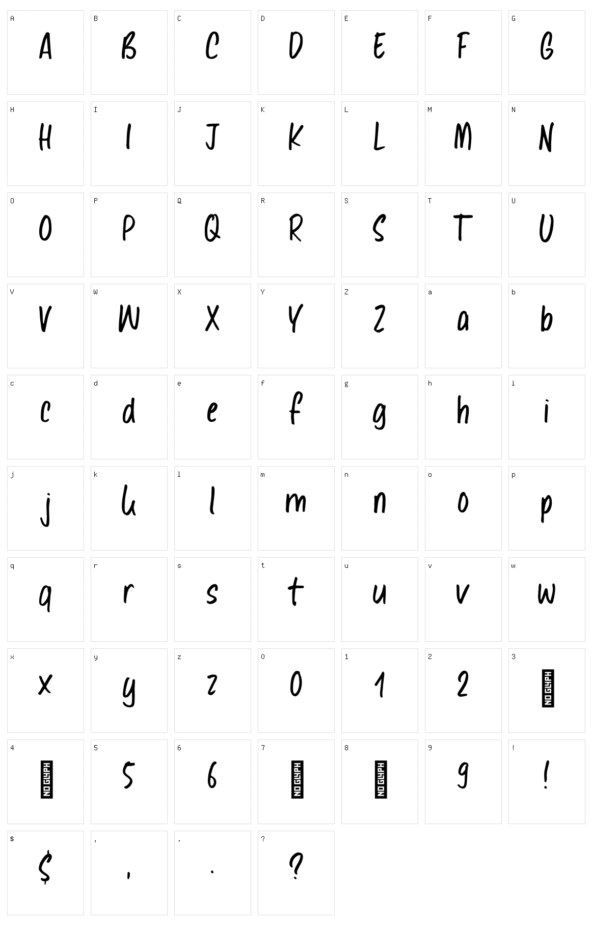 Alles Kaputt Character Set