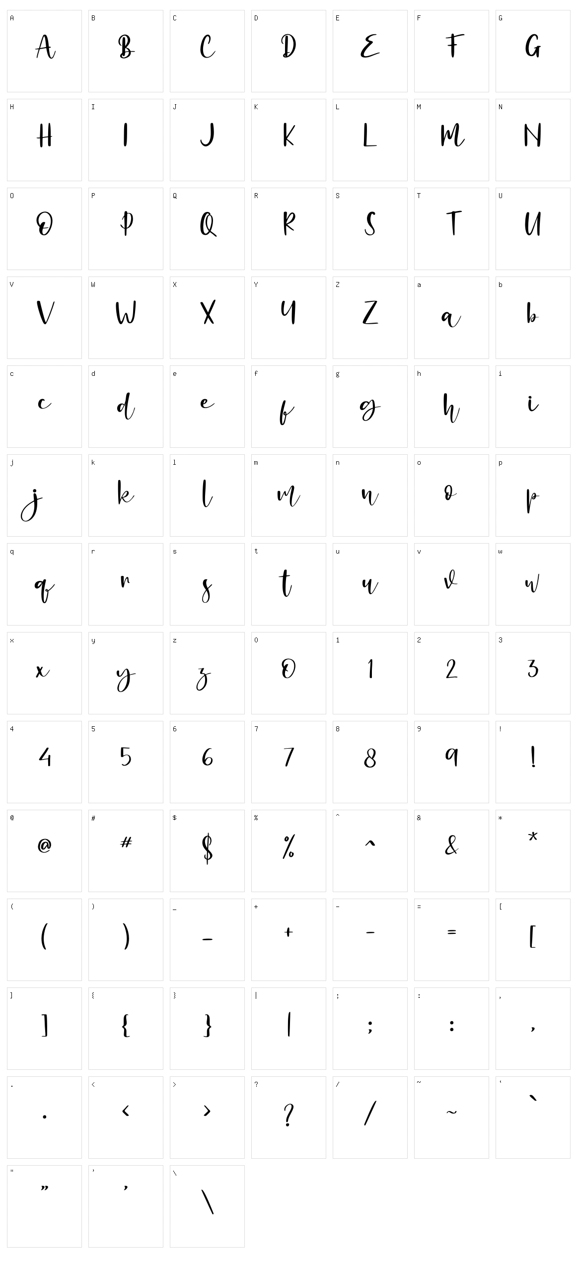 Alligattory Character Set