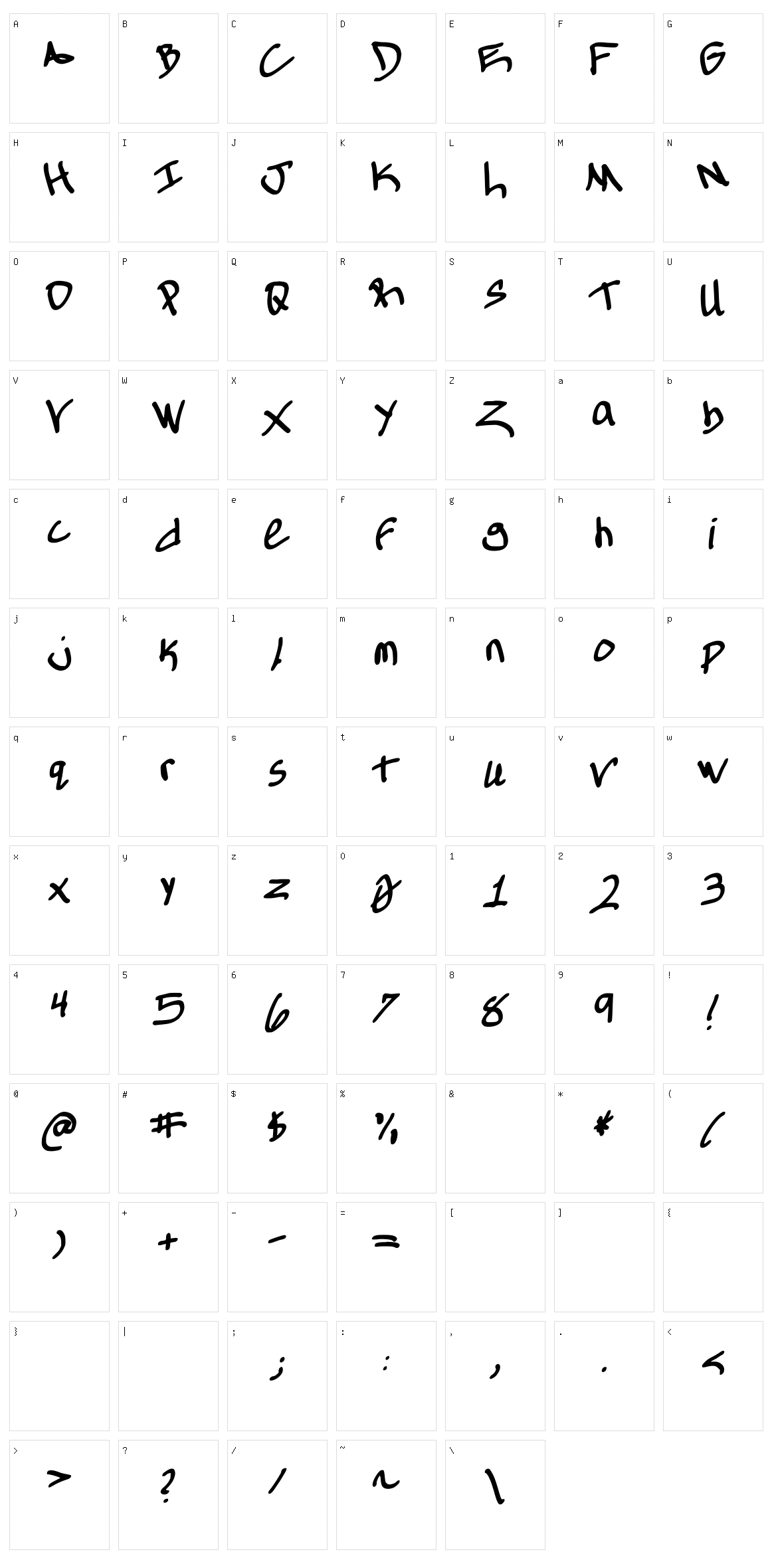 Allthings Tone Character Set