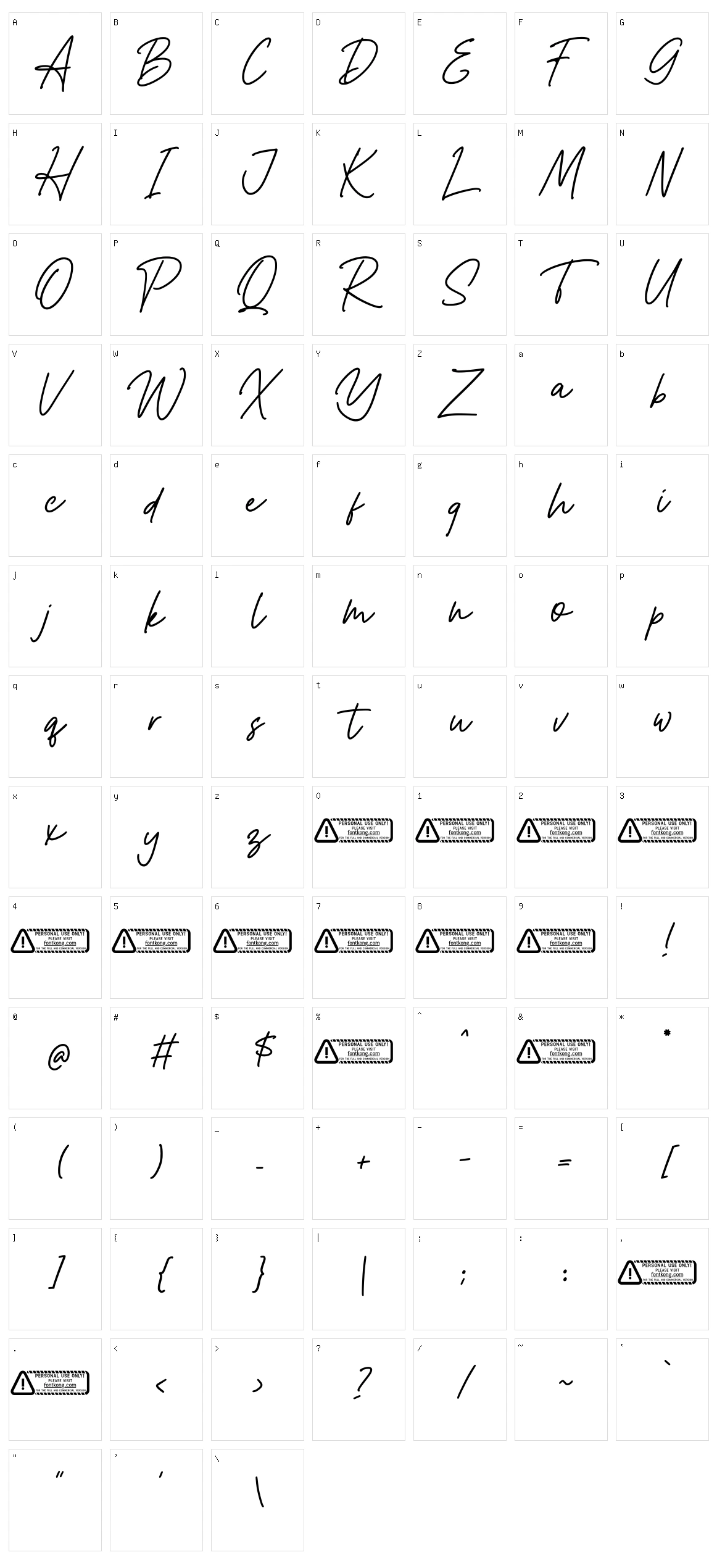 Allvienta Character Set