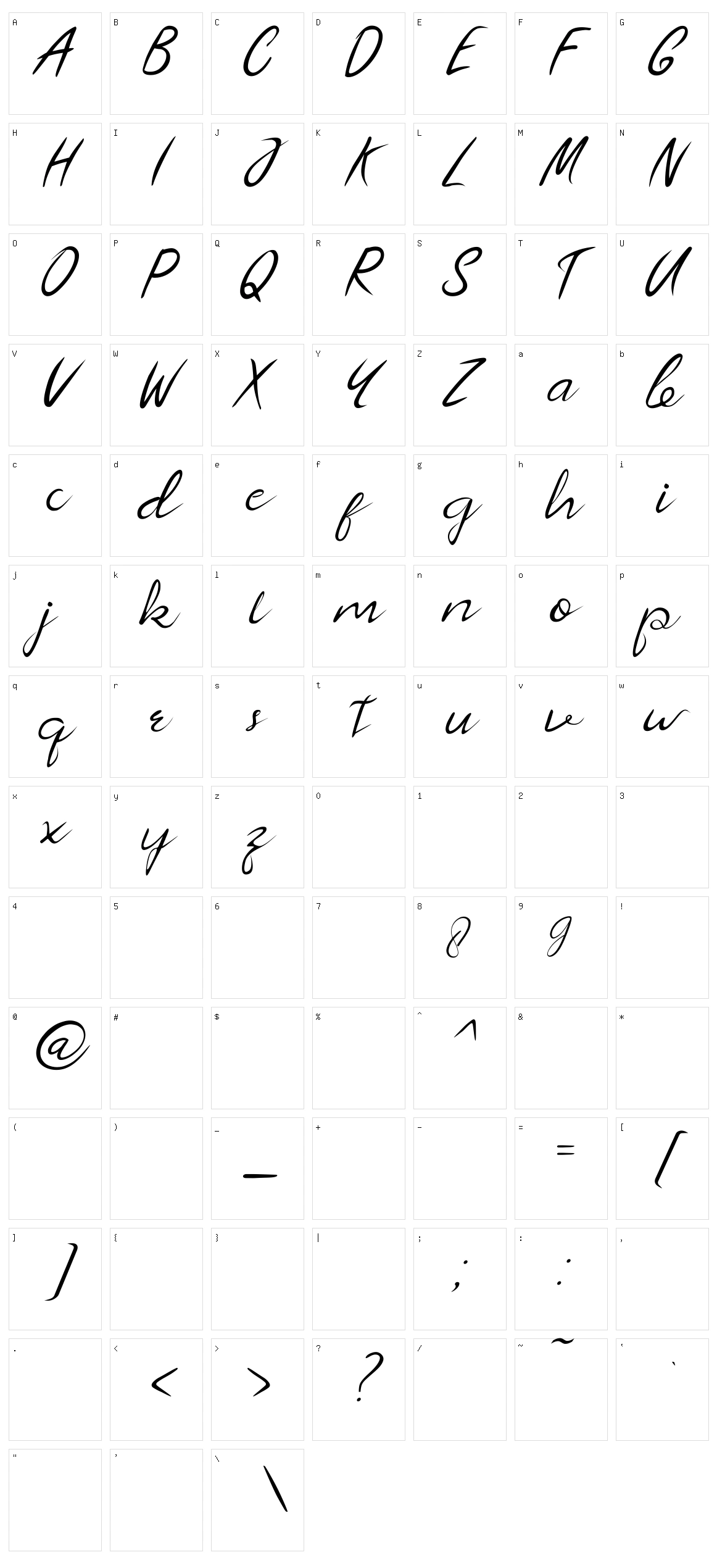Almeera Character Set