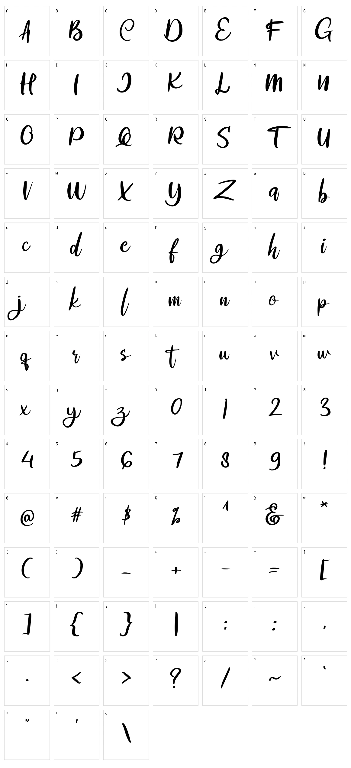 Alrobe Character Set