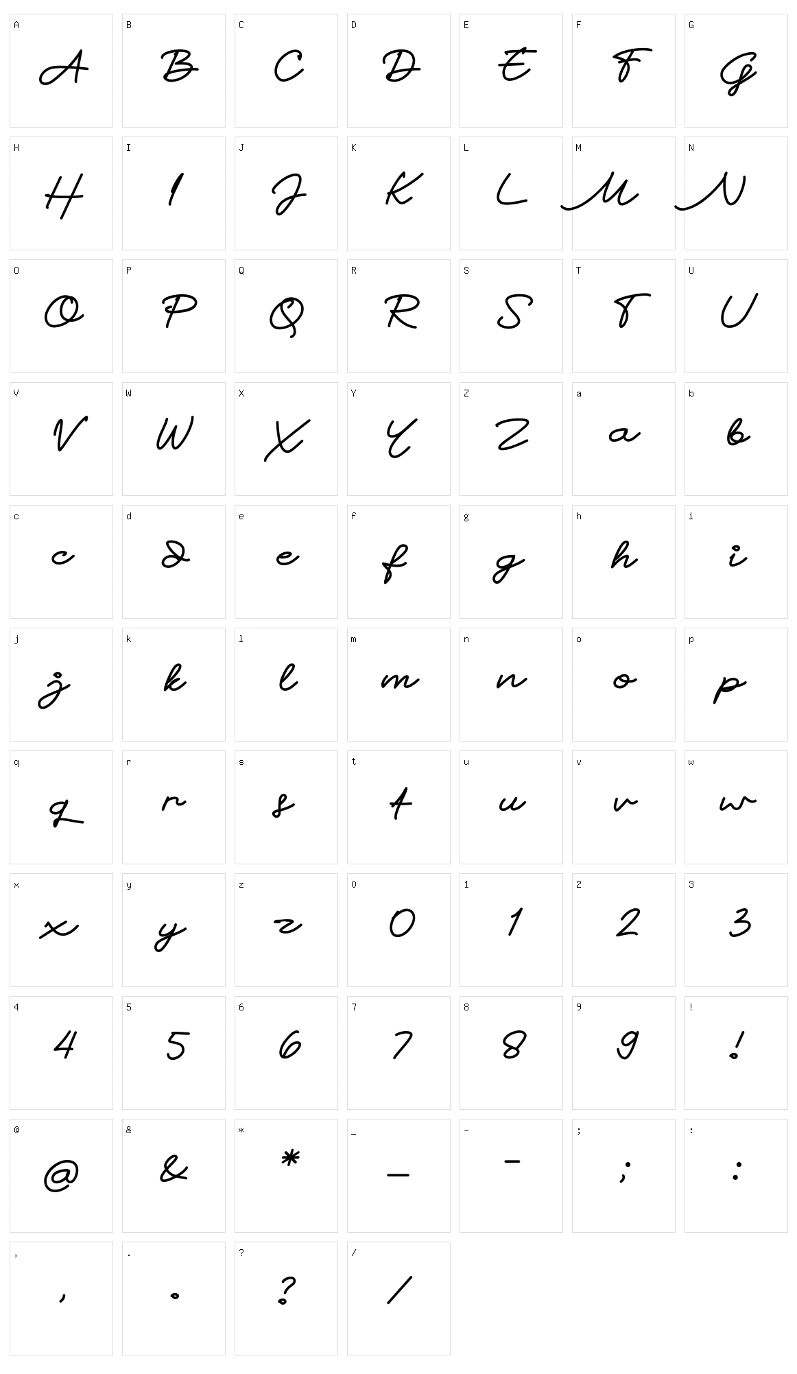 Alternative Line Character Set