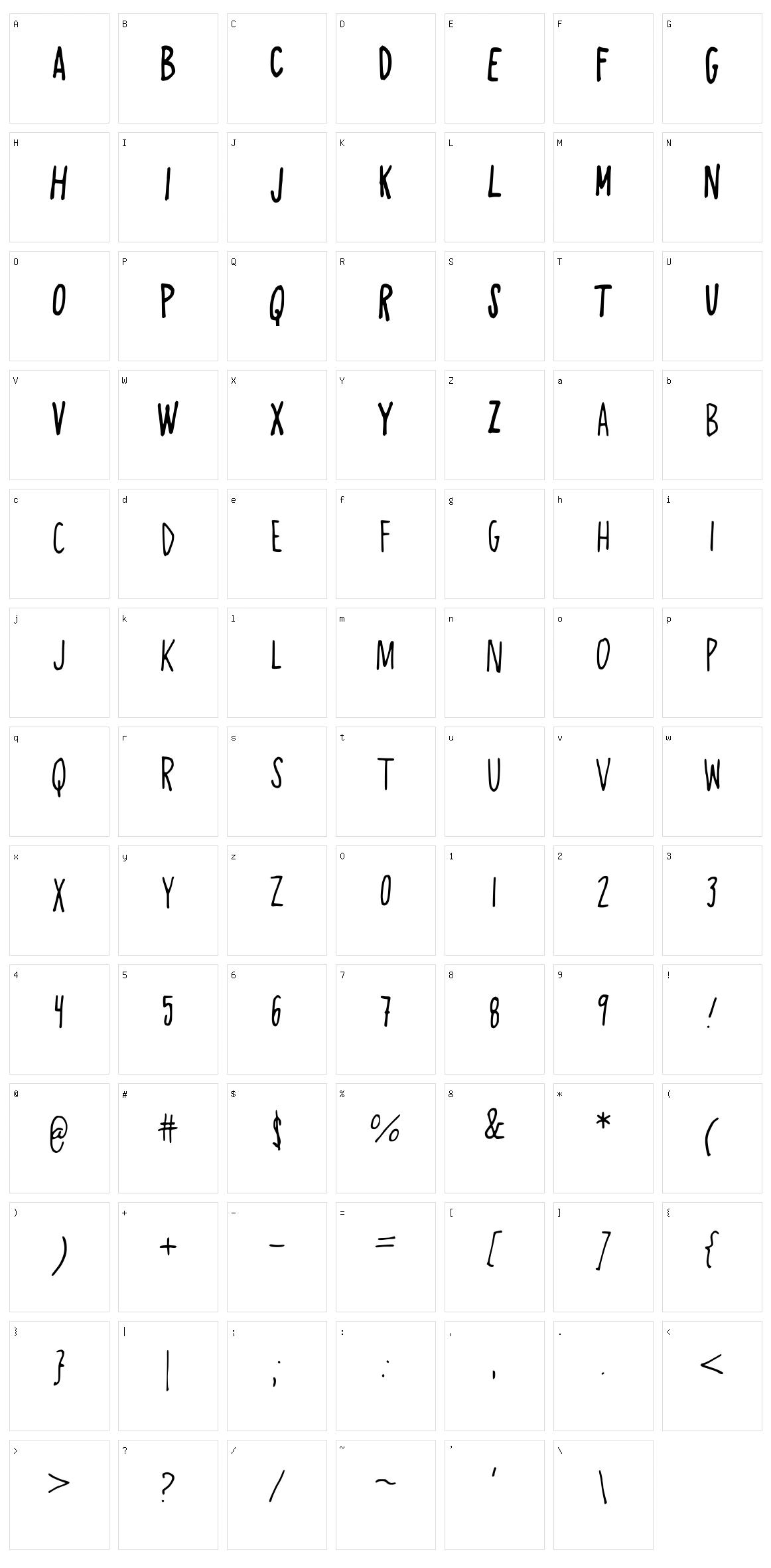 Always Right Character Set