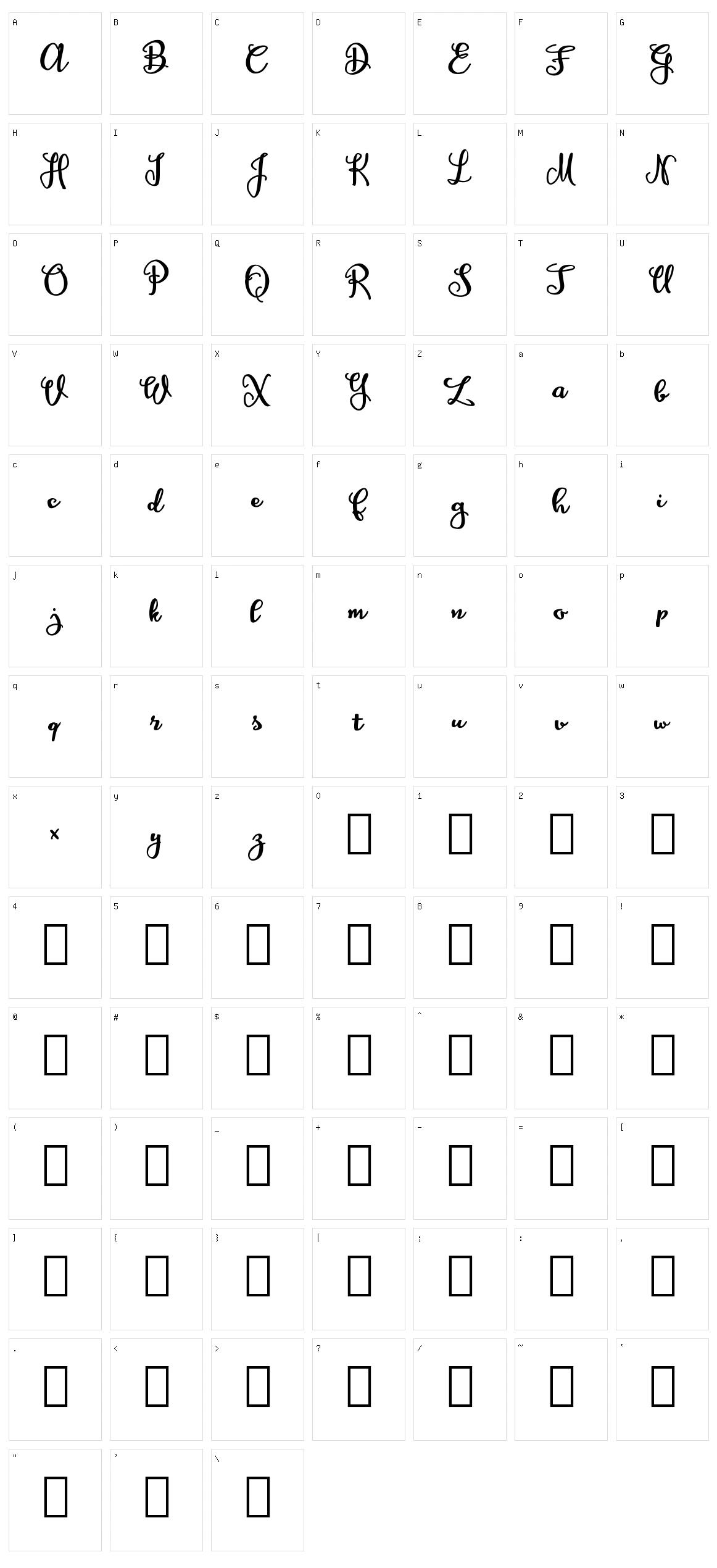 Amagh Character Set