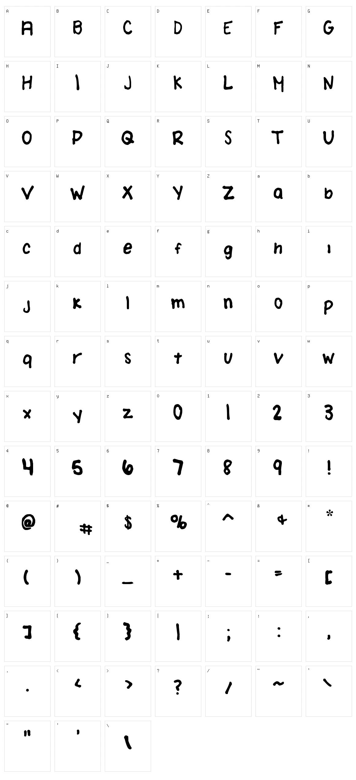 Amanda Brodzinski Character Set