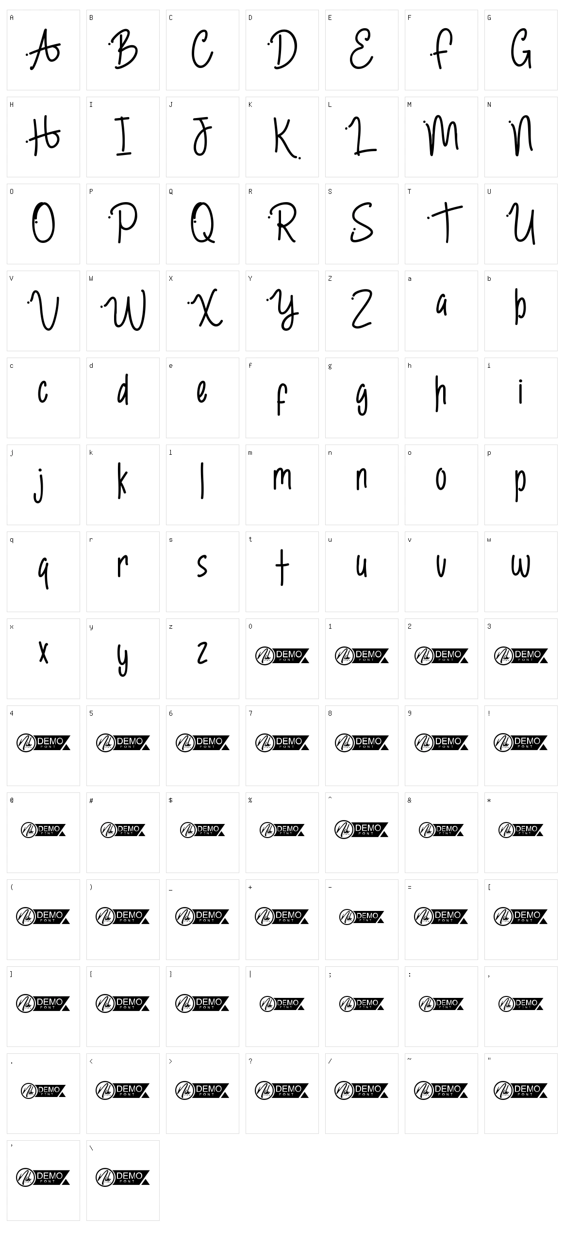 Ambridge Character Set