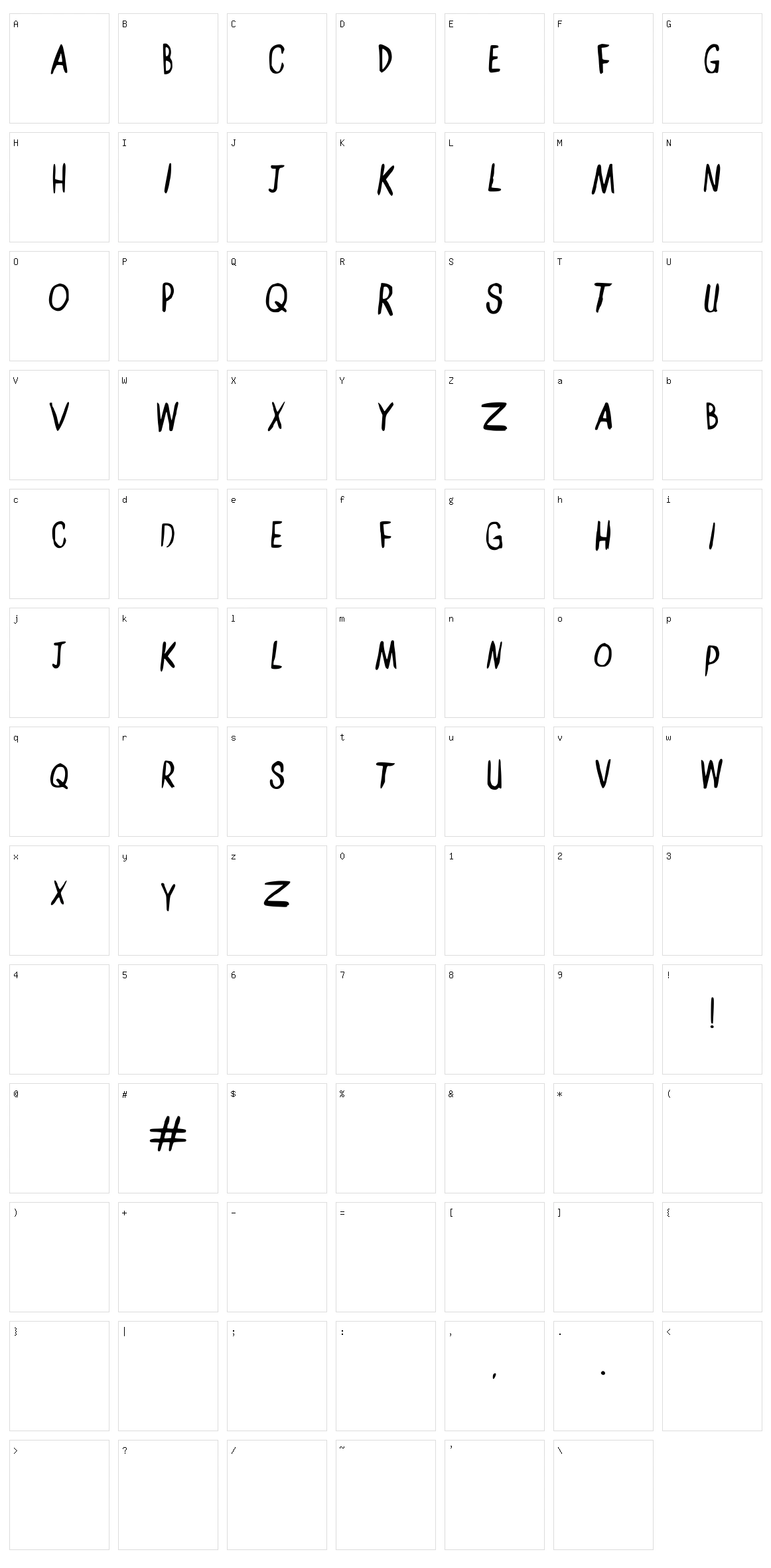 Amelia Lily KT Character Set