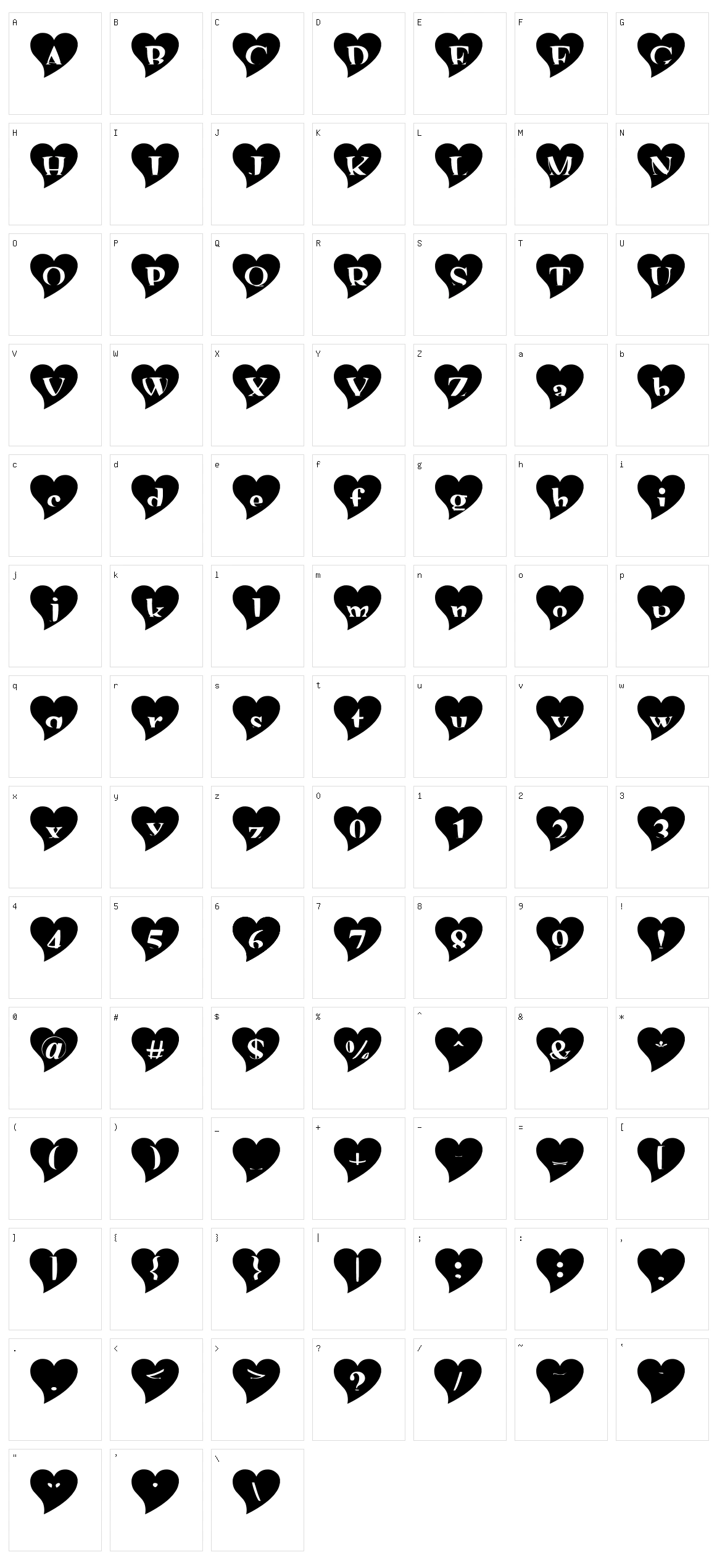 Mashy Valentine Character Set