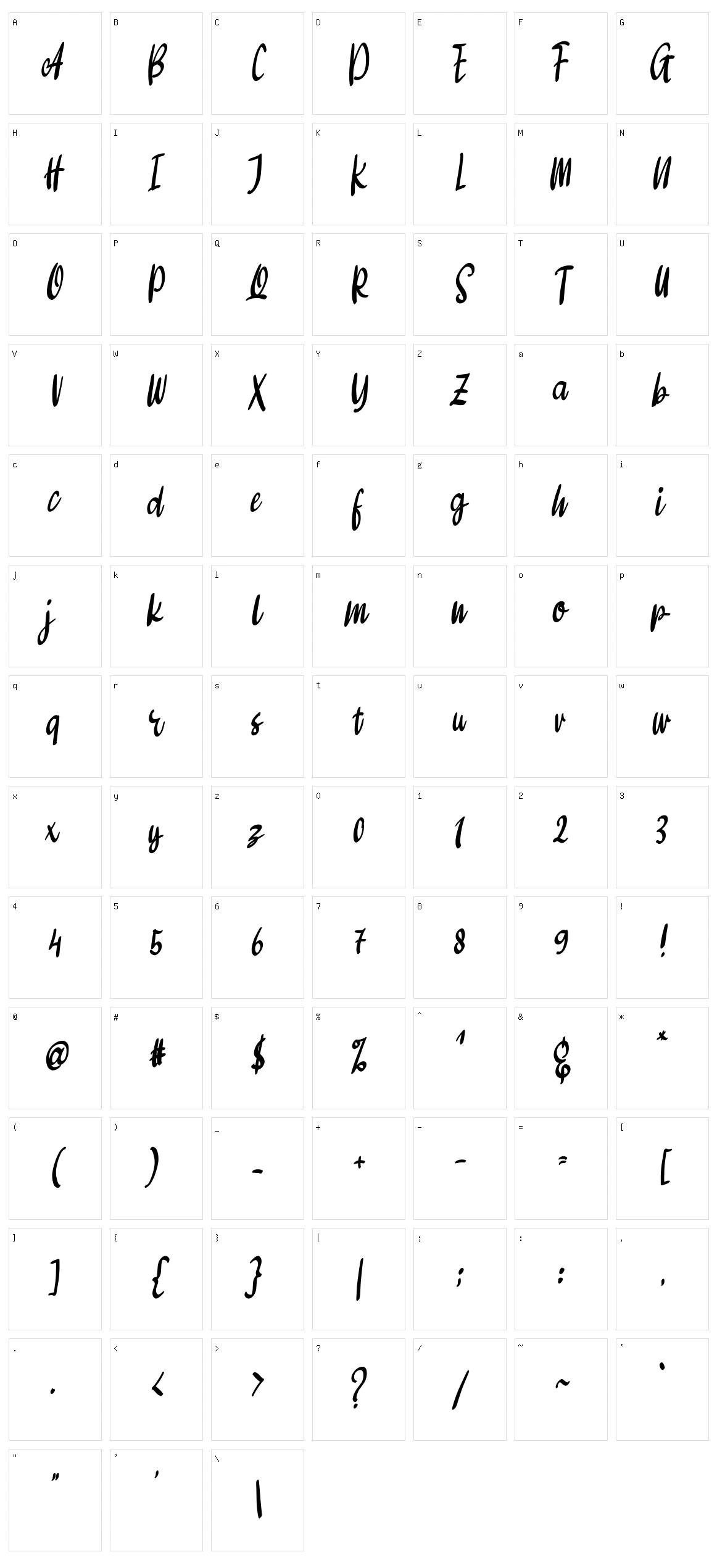 Amenty Character Set
